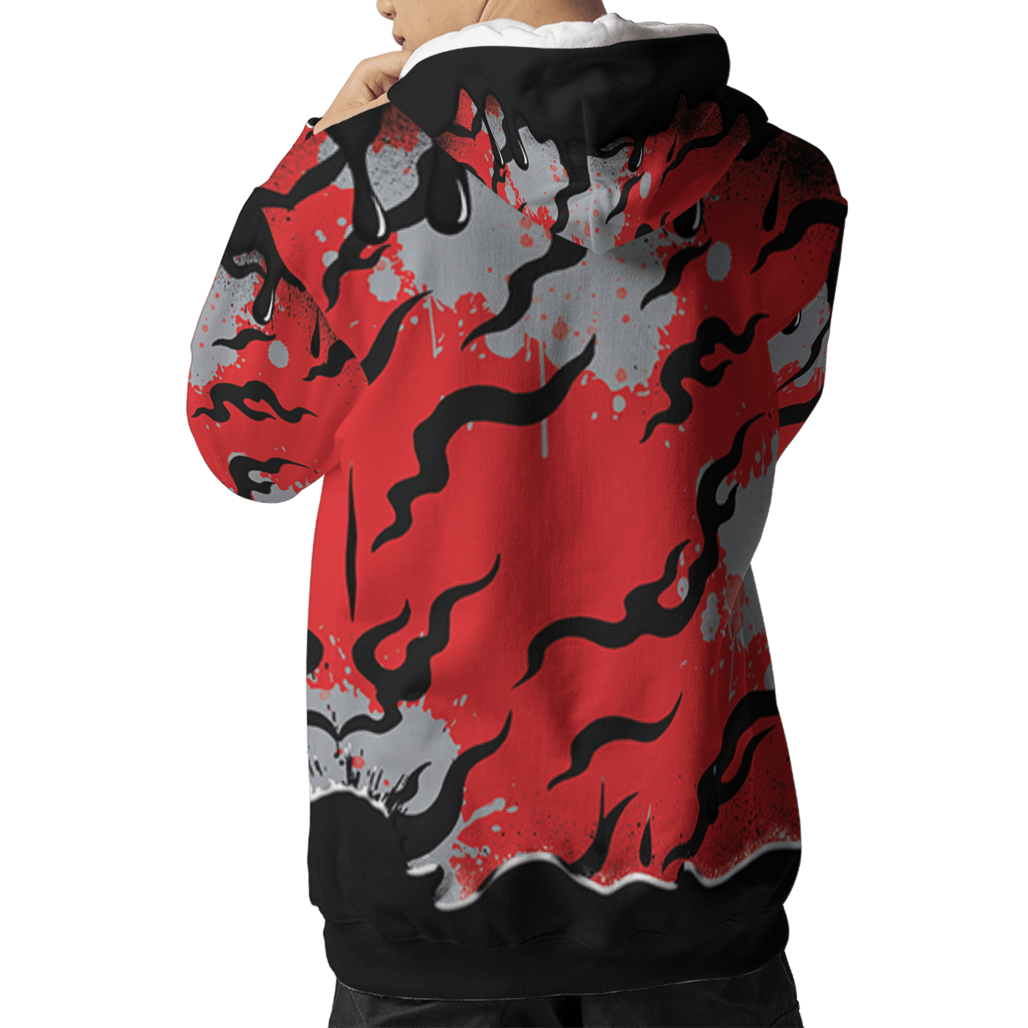 Bred Reimagined 4s Hoodie Match Rare Breed 3D All-Over Print Drippin - NastyJamz