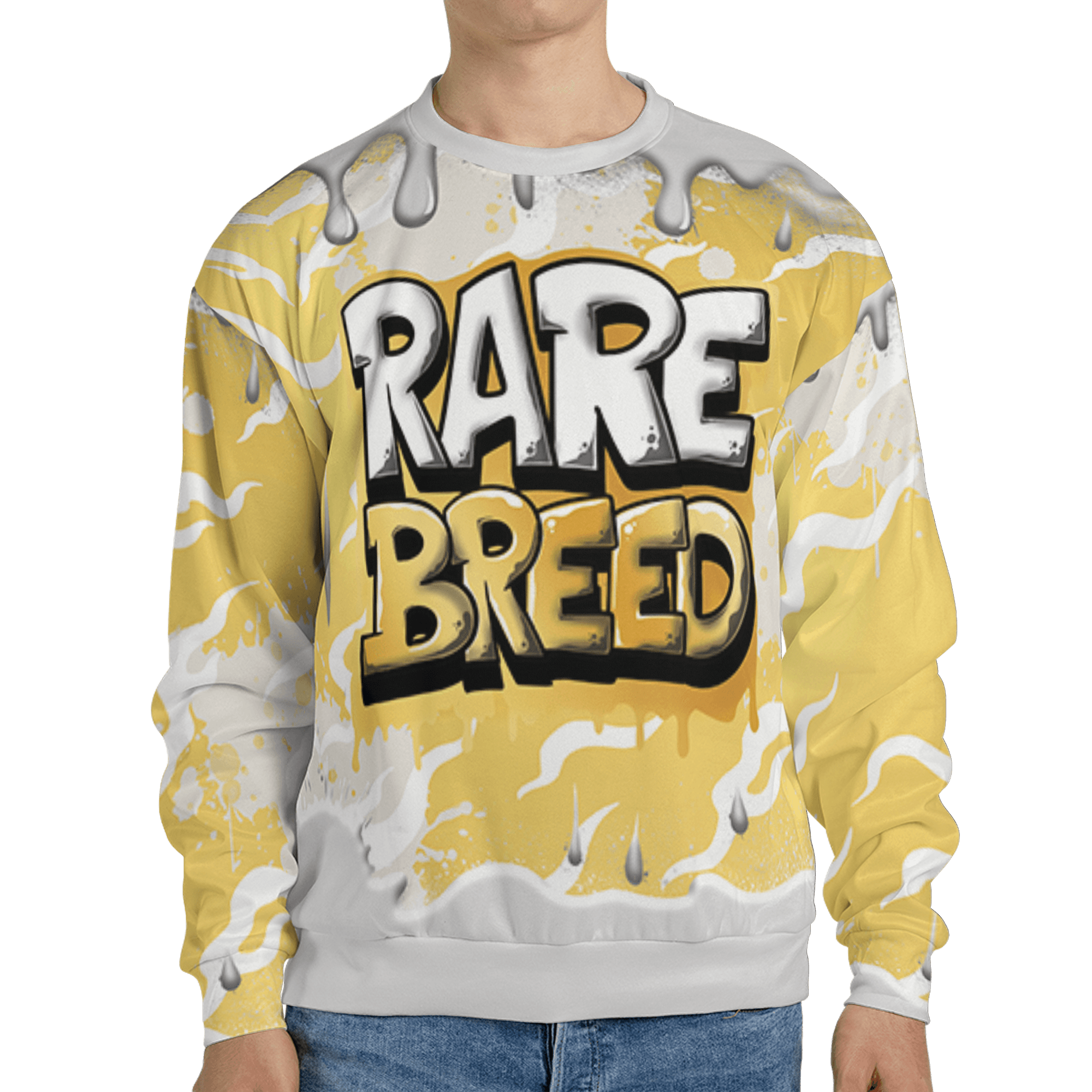 Sail 4s Sweatshirt Match Rare Breed 3D All-Over Print Drippin - NastyJamz