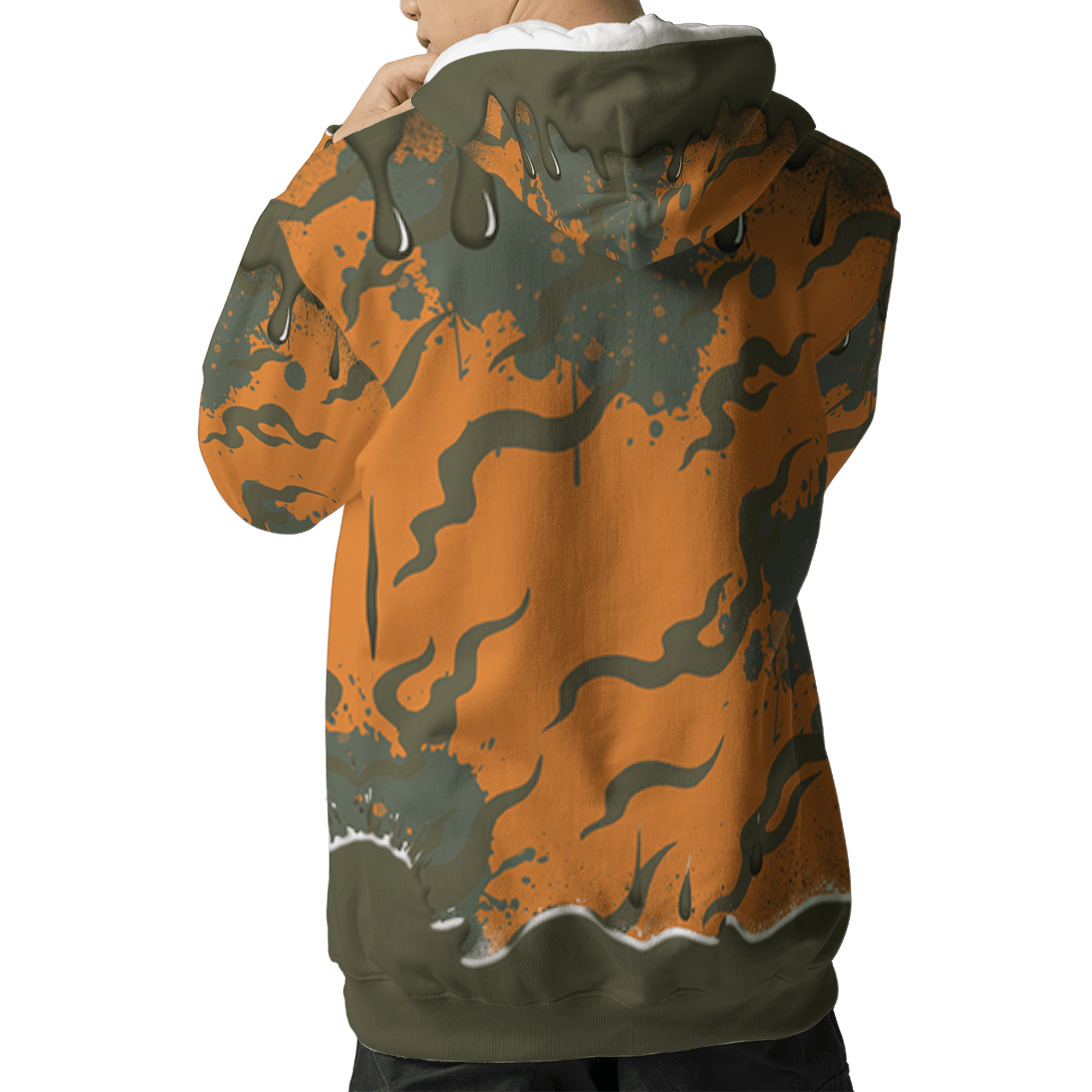 Olive 5s Hoodie Match Rare Breed 3D All-Over Print Drippin - NastyJamz