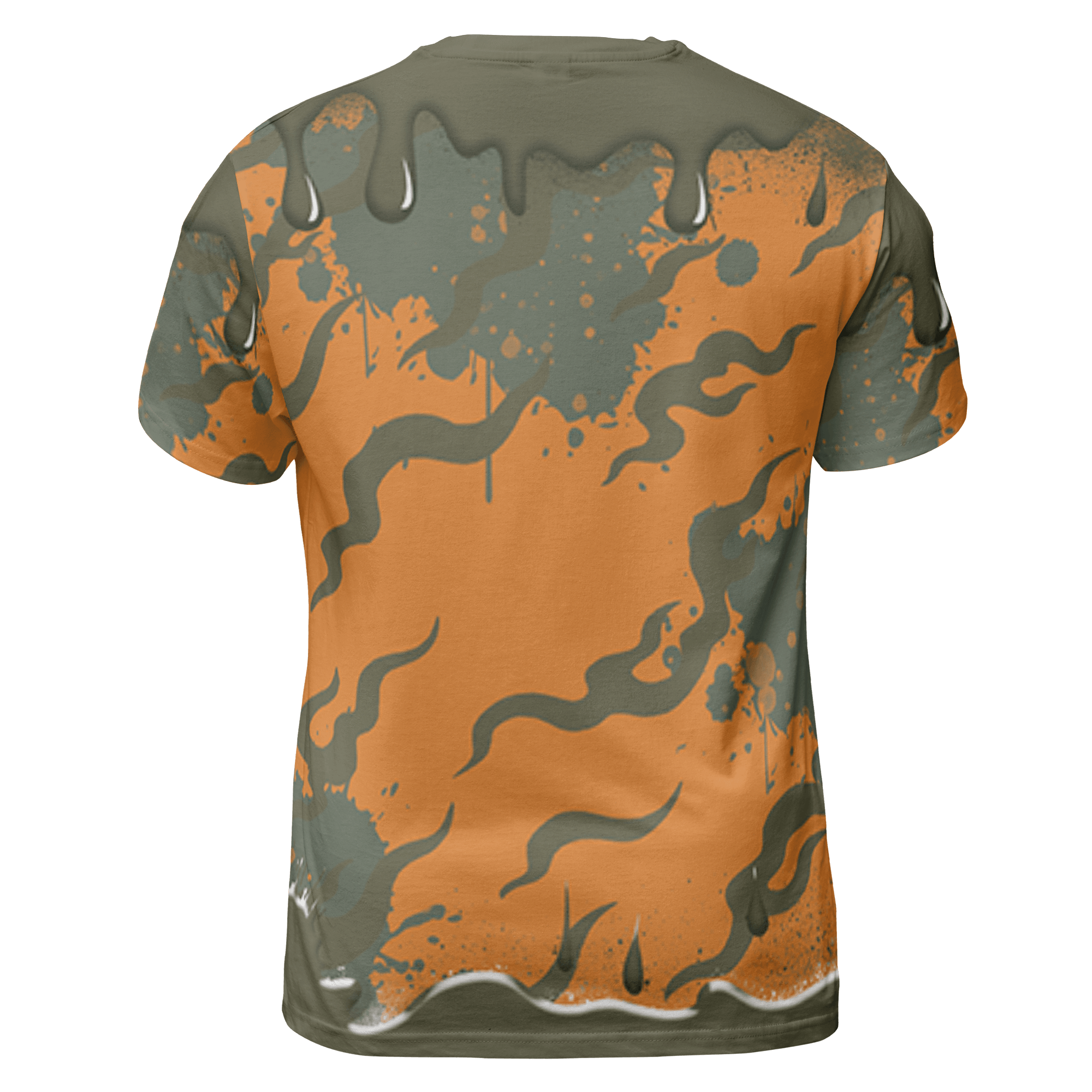 Olive 5s T Shirt Match Rare Breed 3D All-Over Print Drippin - NastyJamz