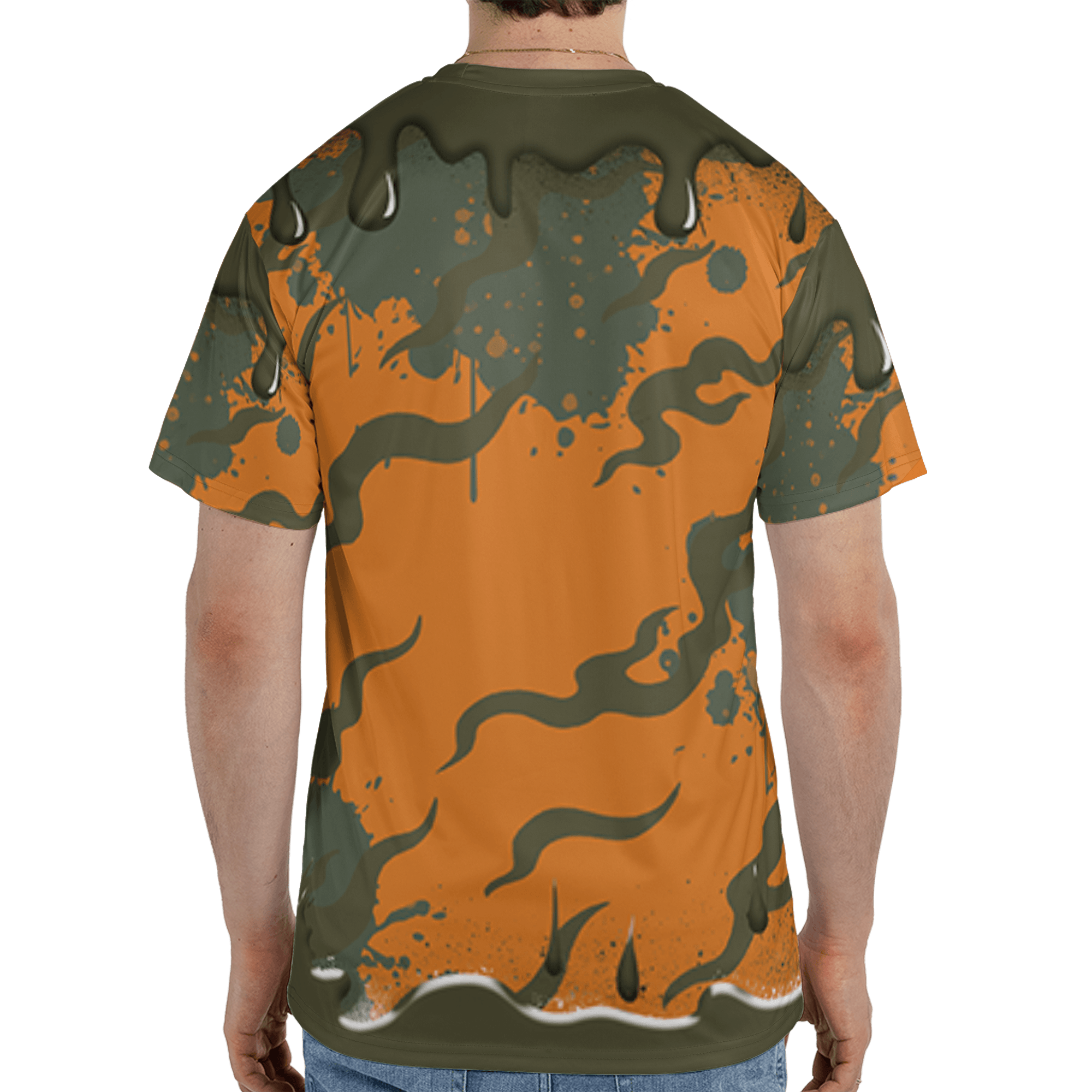 Olive 5s T Shirt Match Rare Breed 3D All-Over Print Drippin - NastyJamz