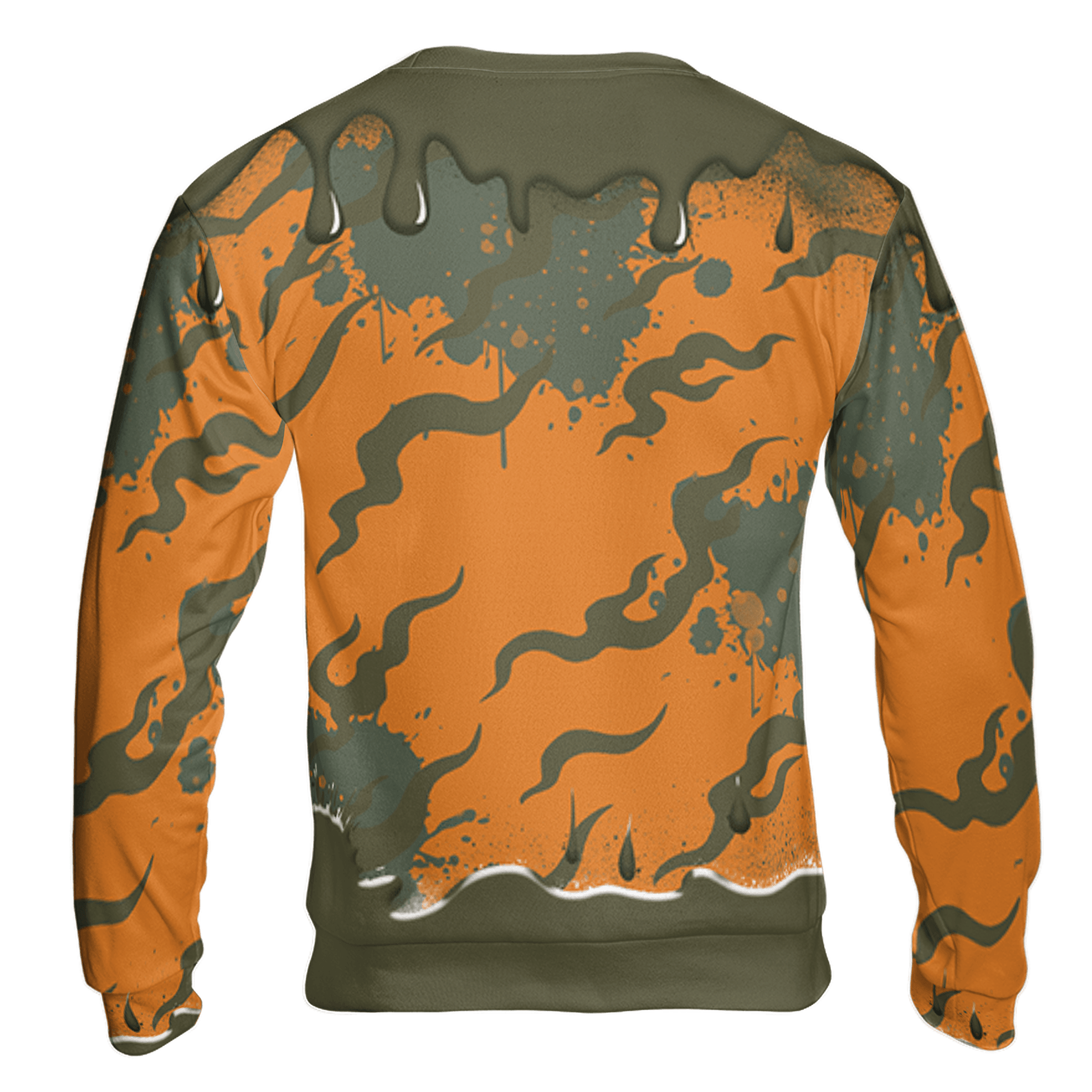 Olive 5s Sweatshirt Match Rare Breed 3D All-Over Print Drippin - NastyJamz