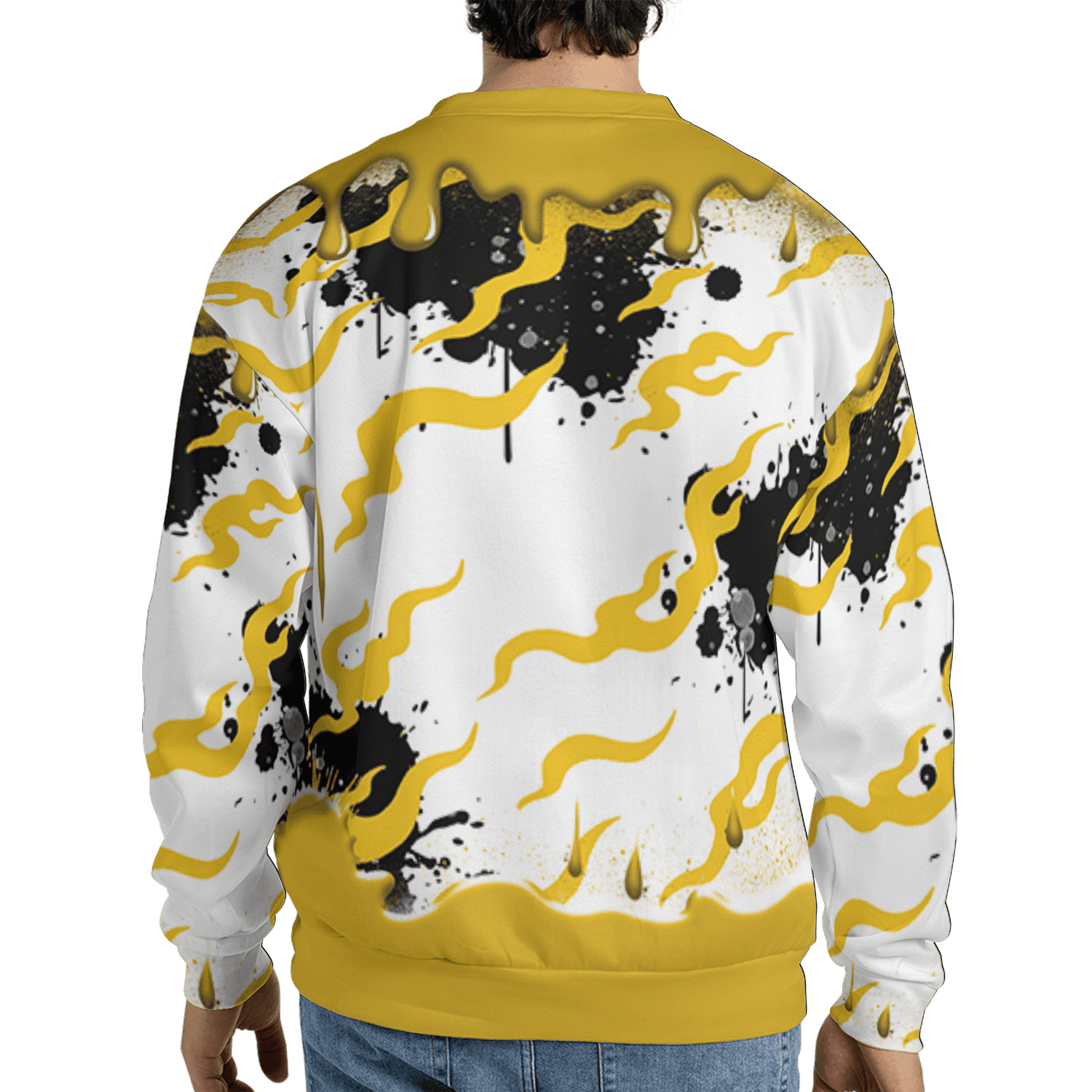 Yellow Ochre 6s Sweatshirt Match Rare Breed 3D All-Over Print Drippin - NastyJamz