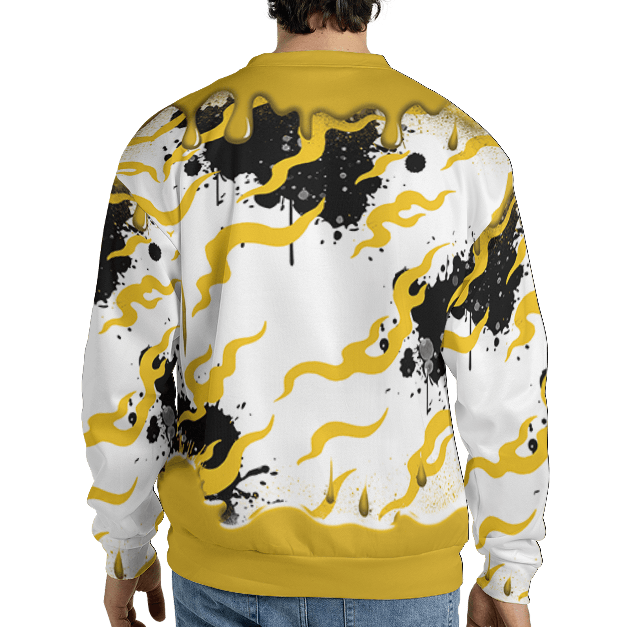 Yellow Ochre 6s Sweatshirt Match Rare Breed 3D All-Over Print Drippin - NastyJamz