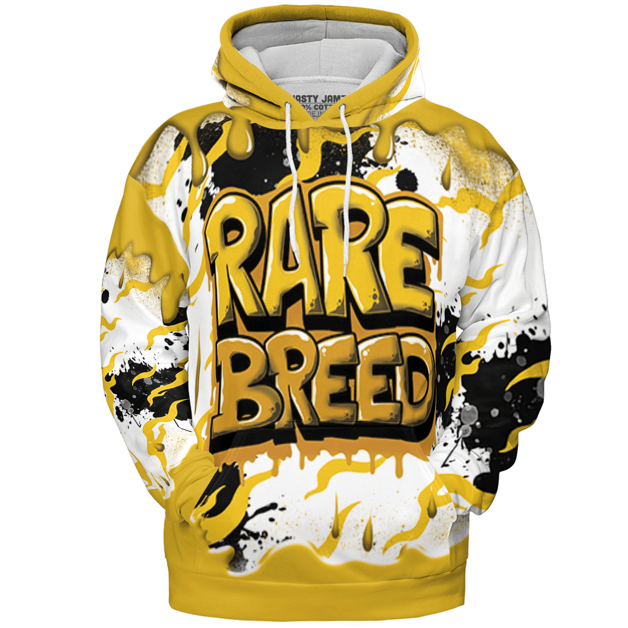 Yellow Ochre 6s Hoodie Match Rare Breed 3D All-Over Print Drippin - NastyJamz