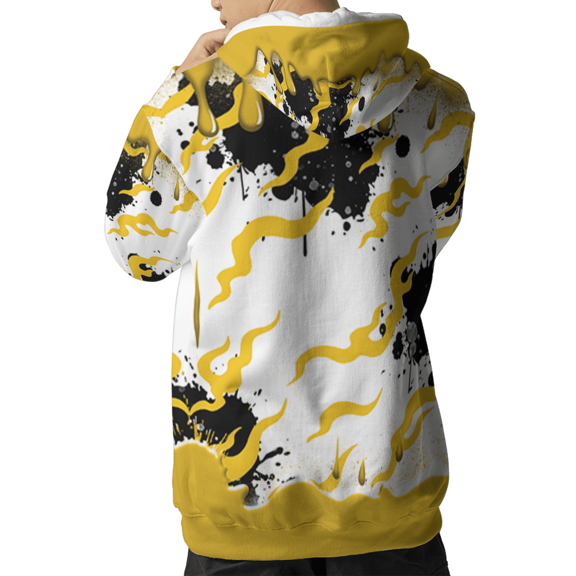 Yellow Ochre 6s Hoodie Match Rare Breed 3D All-Over Print Drippin - NastyJamz