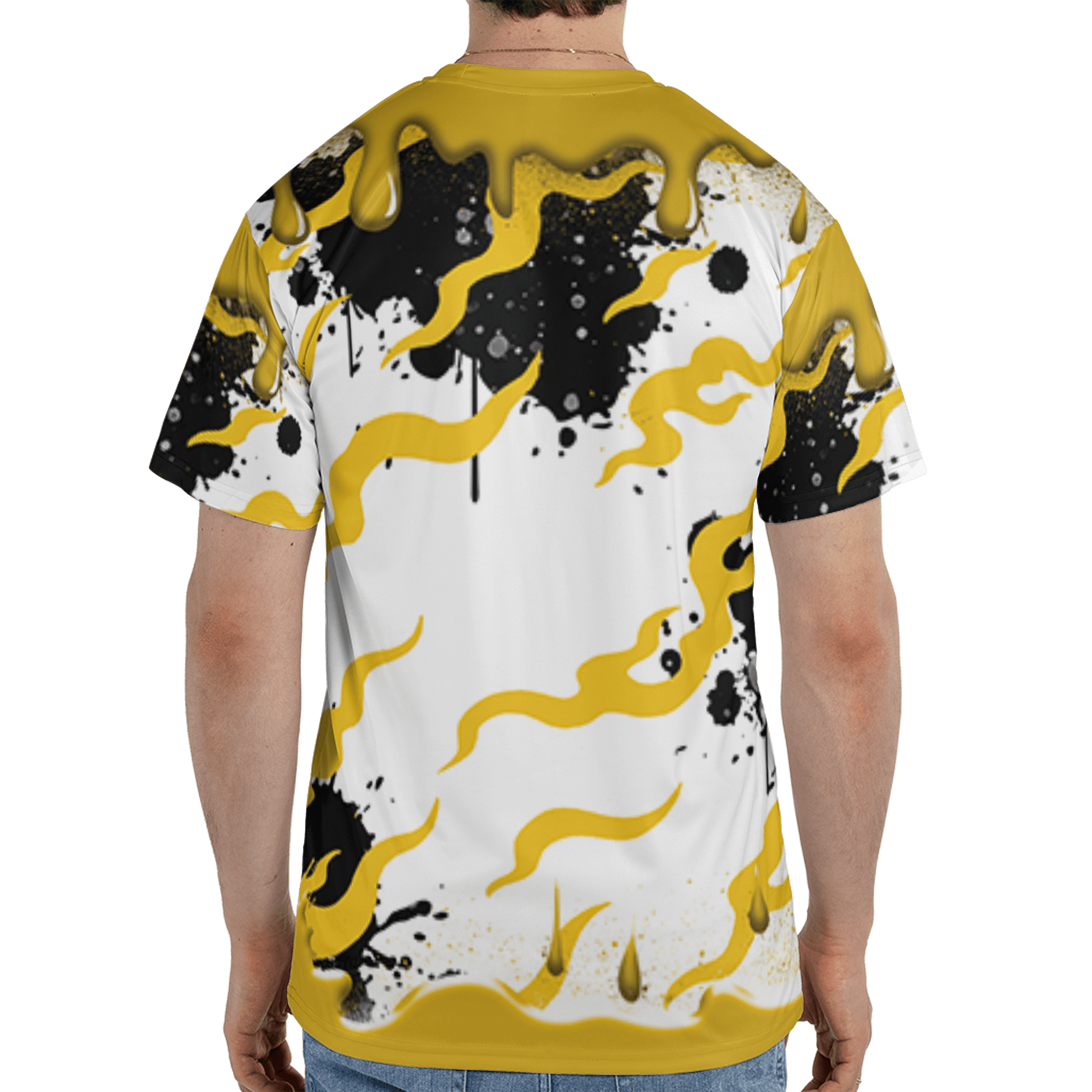 Yellow Ochre 6s T Shirt Match Rare Breed 3D All-Over Print Drippin - NastyJamz
