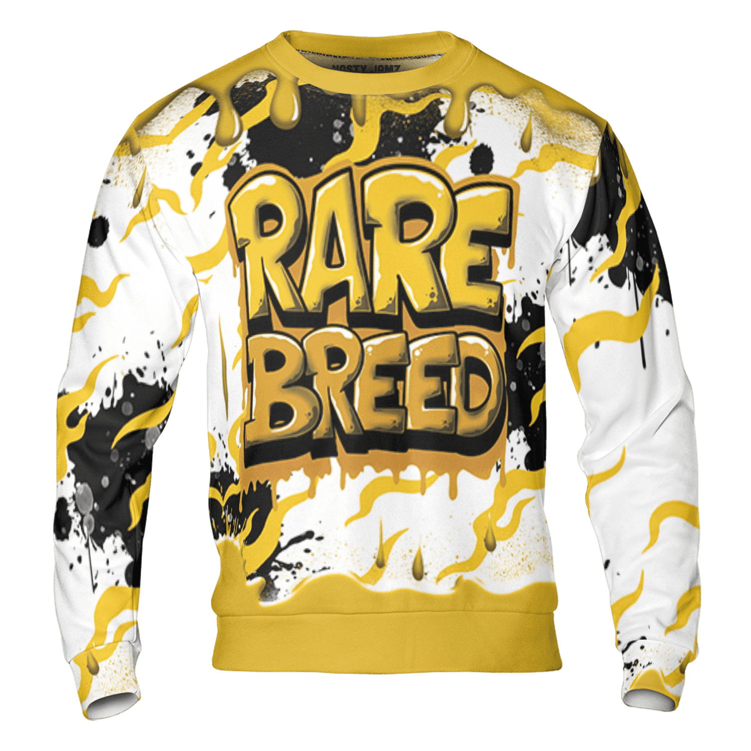 Yellow Ochre 6s Sweatshirt Match Rare Breed 3D All-Over Print Drippin - NastyJamz