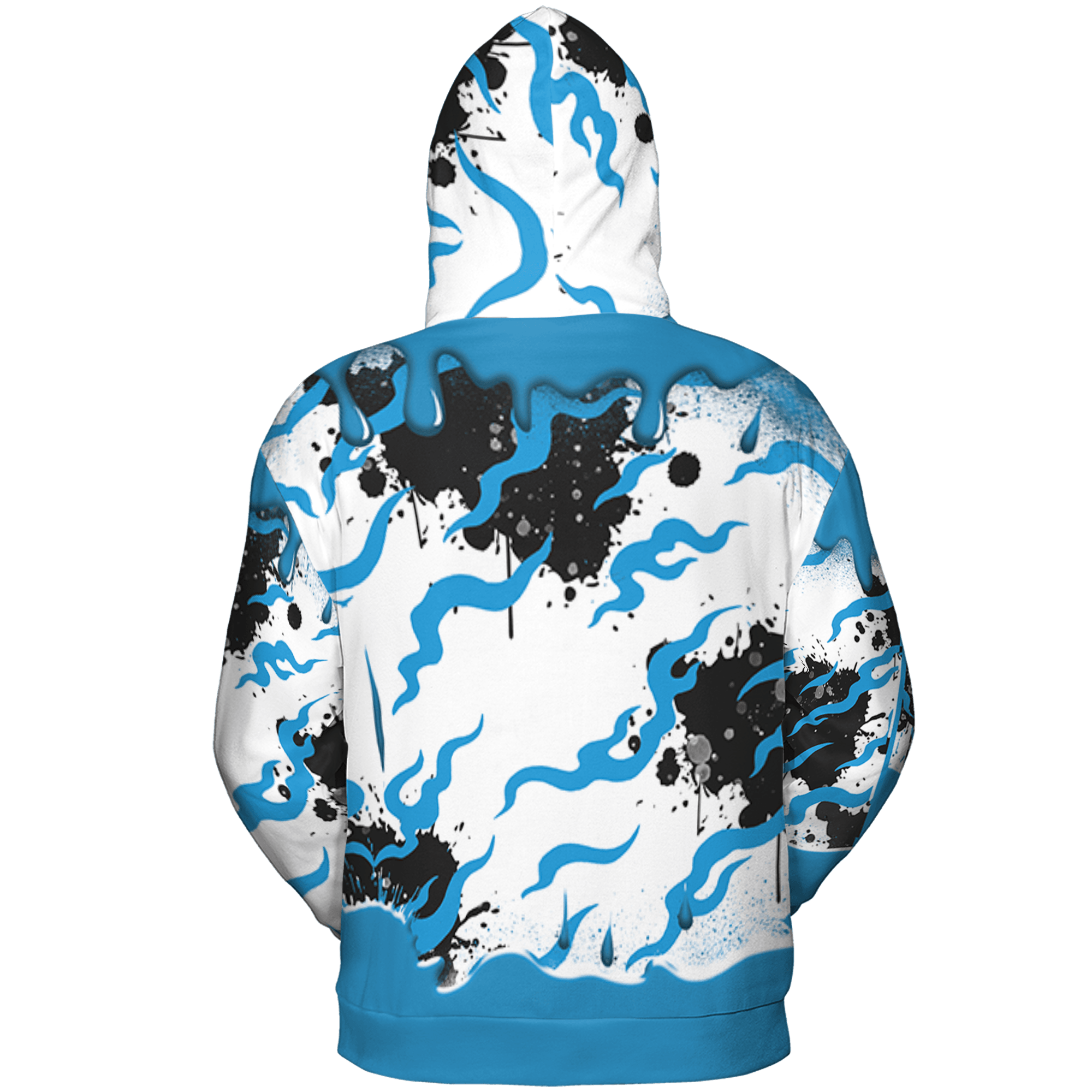 Powder Blue 9s Hoodie Match Rare Breed 3D All-Over Print Drippin - NastyJamz