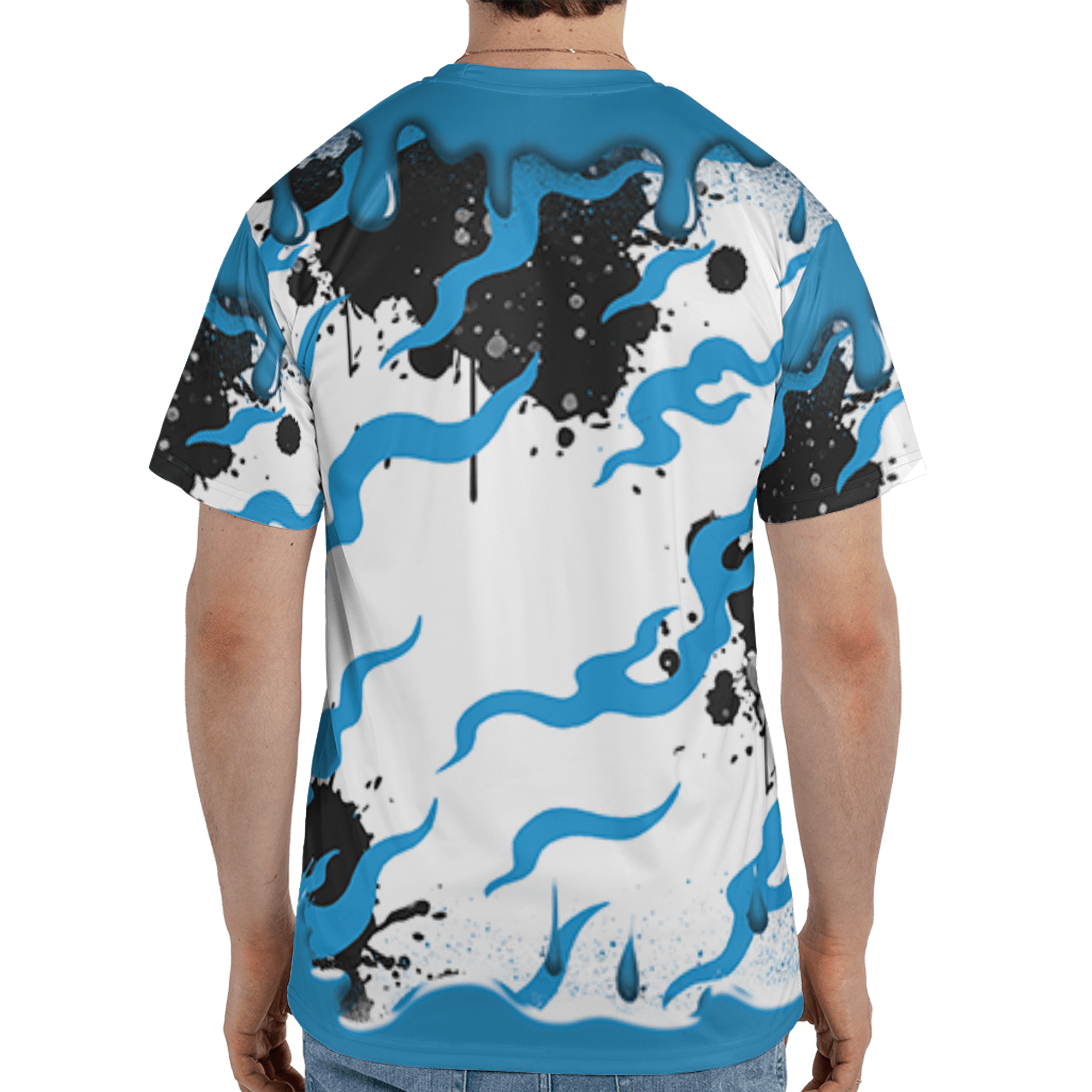 Powder Blue 9s T Shirt Match Rare Breed 3D All-Over Print Drippin - NastyJamz