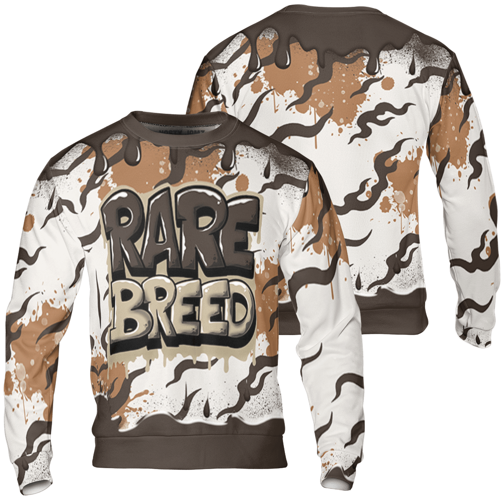 Jumpman Jack Sweatshirt Match Rare Breed 3D All-Over Print Drippin - NastyJamz