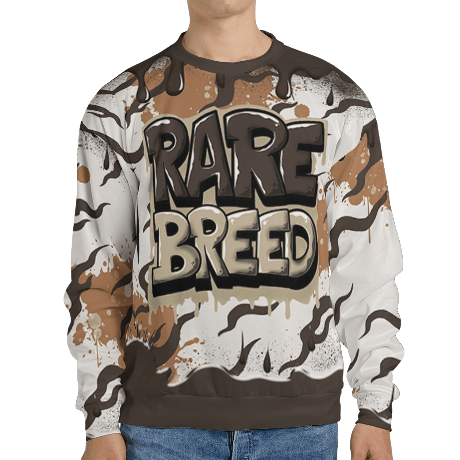 Jumpman Jack Sweatshirt Match Rare Breed 3D All-Over Print Drippin - NastyJamz