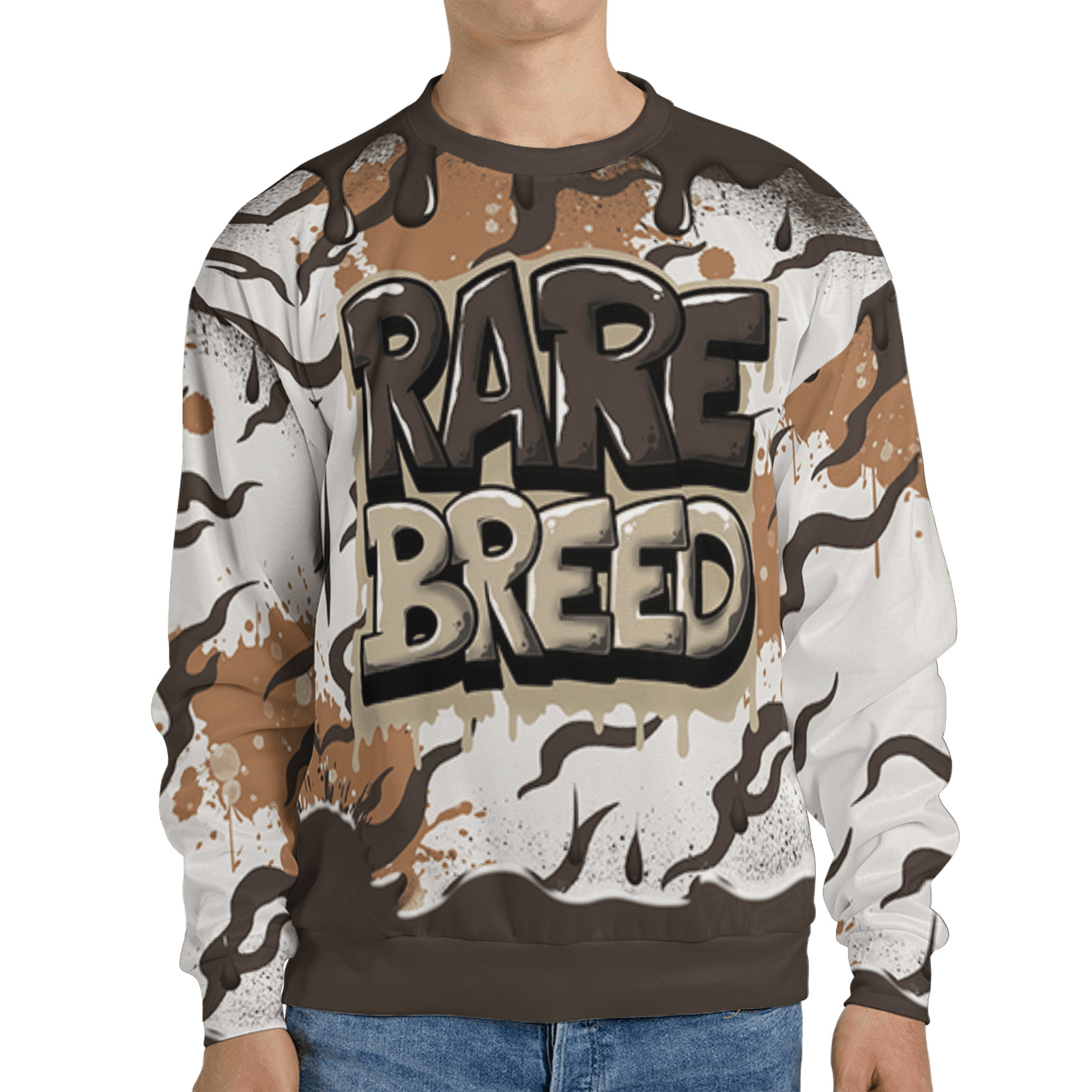 Jumpman Jack Sweatshirt Match Rare Breed 3D All-Over Print Drippin - NastyJamz
