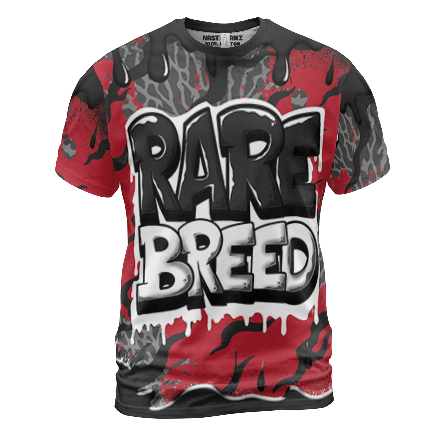 Spizike Low Bred T Shirt Match Rare Breed 3D All-Over Print Drippin - NastyJamz