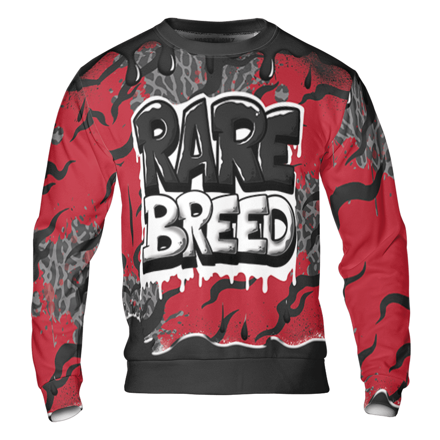 Spizike Low Bred Sweatshirt Match Rare Breed 3D All-Over Print Drippin - NastyJamz