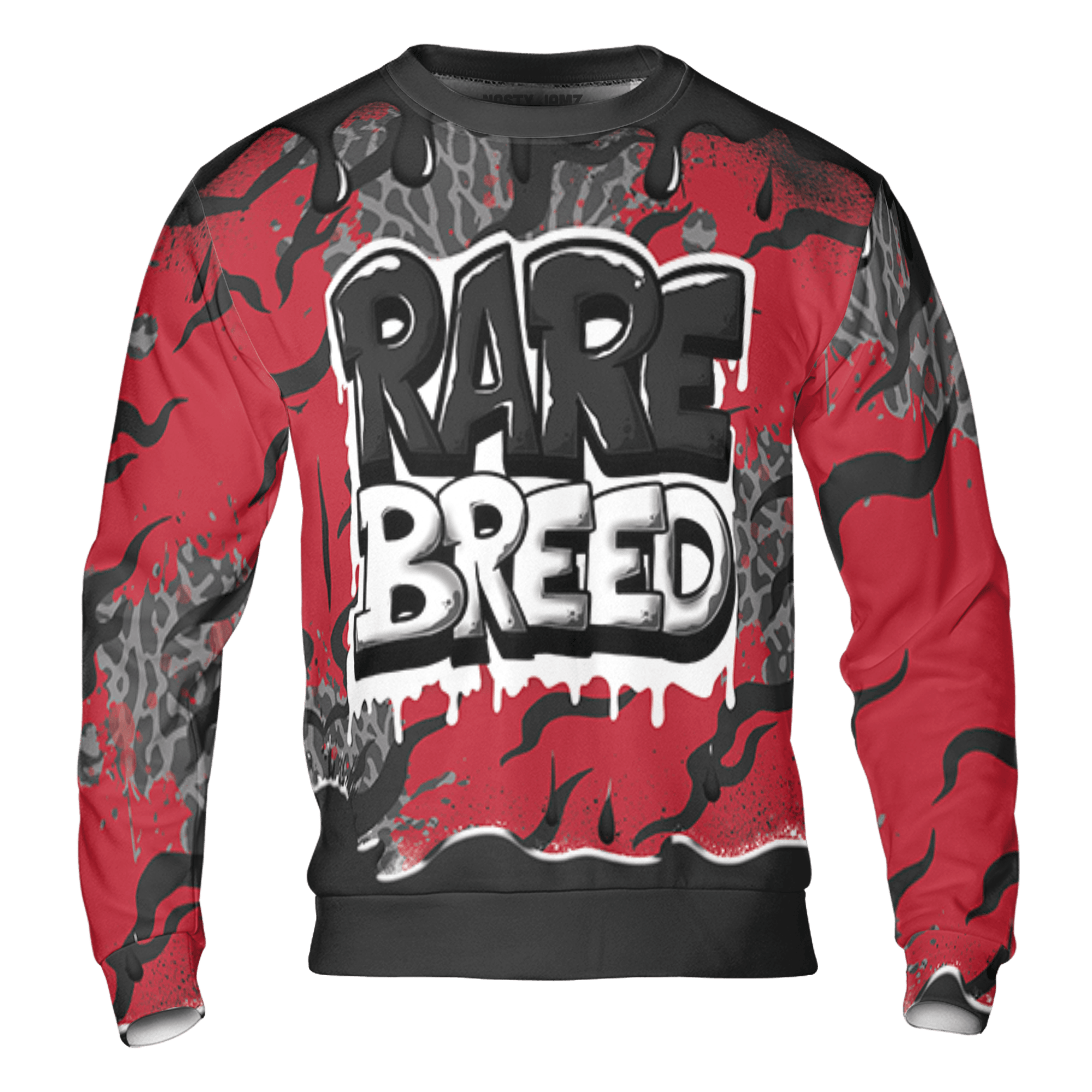 Spizike Low Bred Sweatshirt Match Rare Breed 3D All-Over Print Drippin - NastyJamz