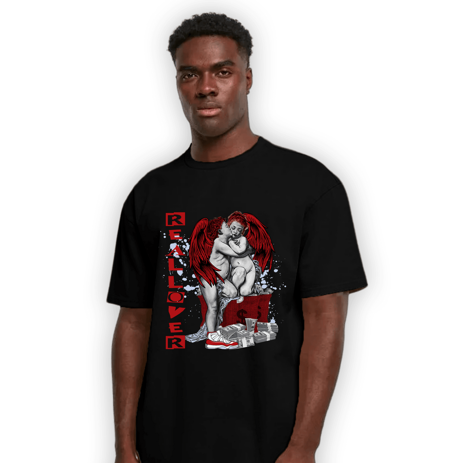 Cherry 11s T Shirt Match Real Lover Angel - NastyJamz