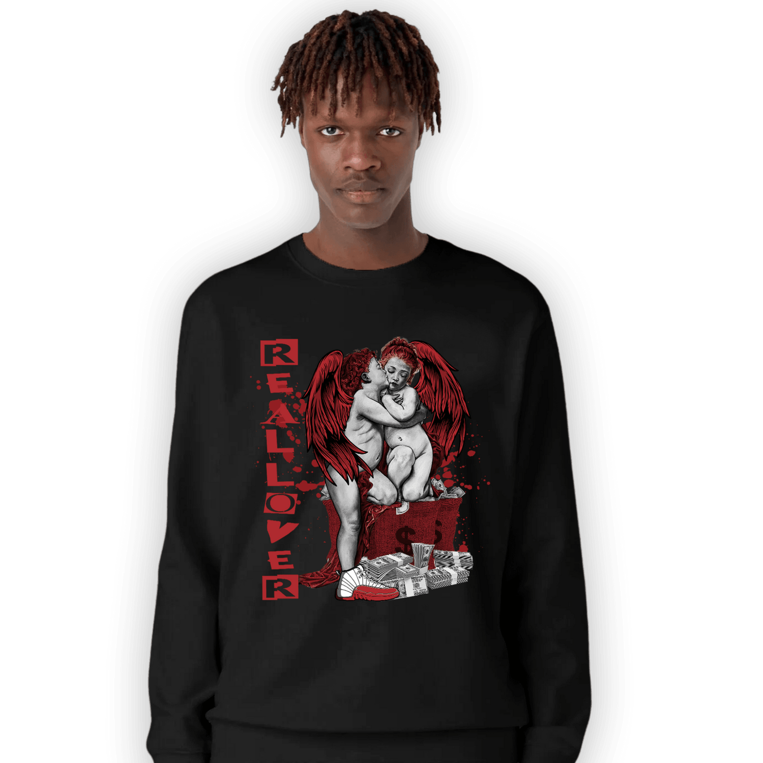 Cherry 12s Sweatshirt Match Real Lover Angel - NastyJamz
