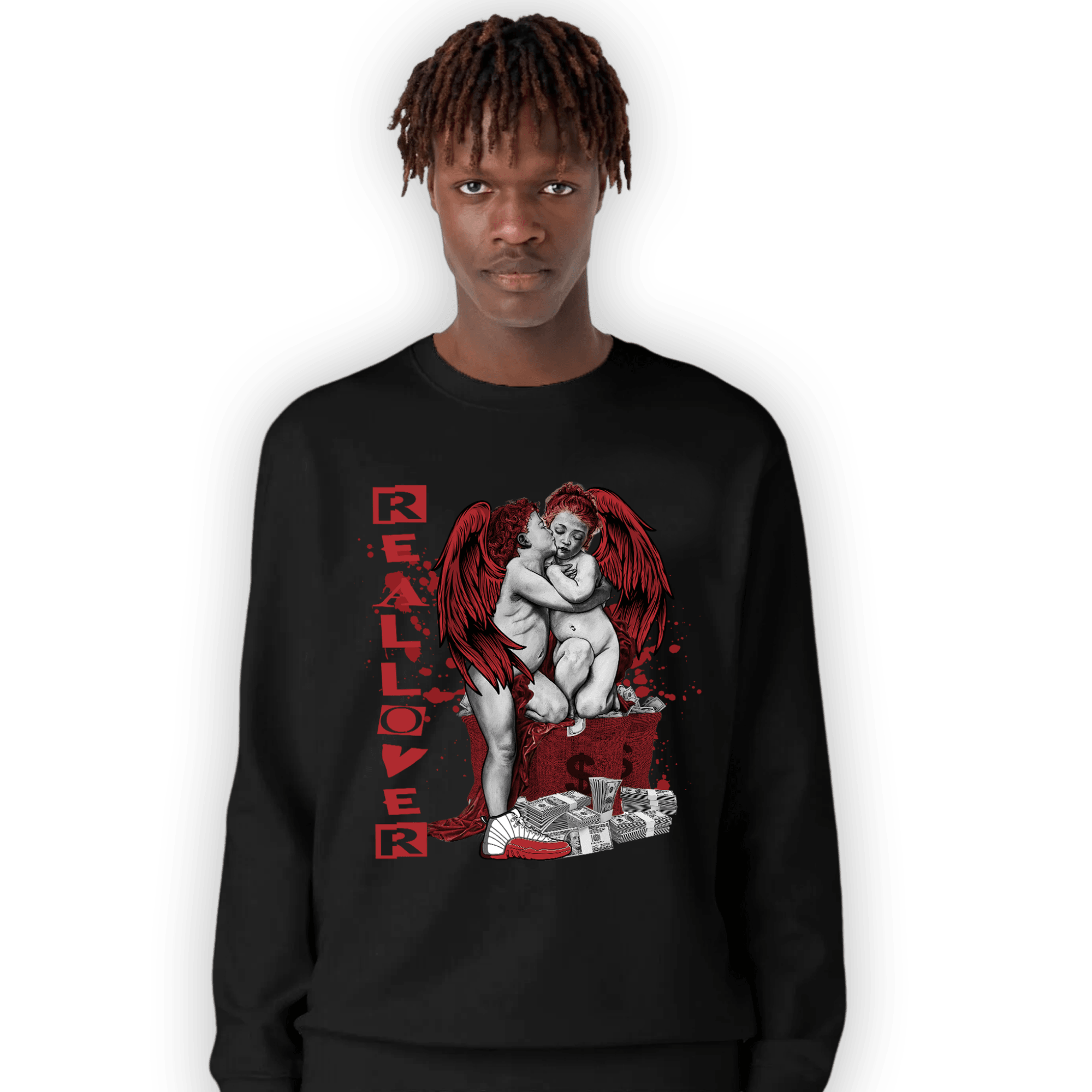 Cherry 12s Sweatshirt Match Real Lover Angel - NastyJamz