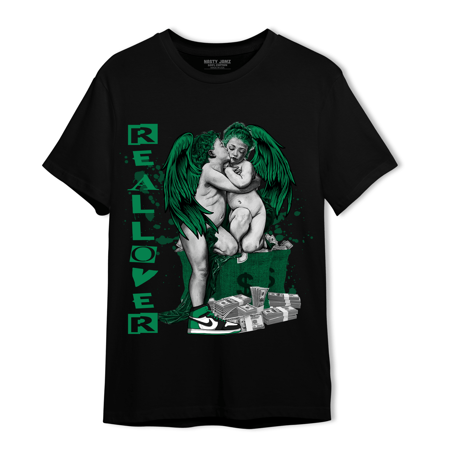 Celtic Lucky Green 1s T Shirt Match Real Lover Angel - NastyJamz