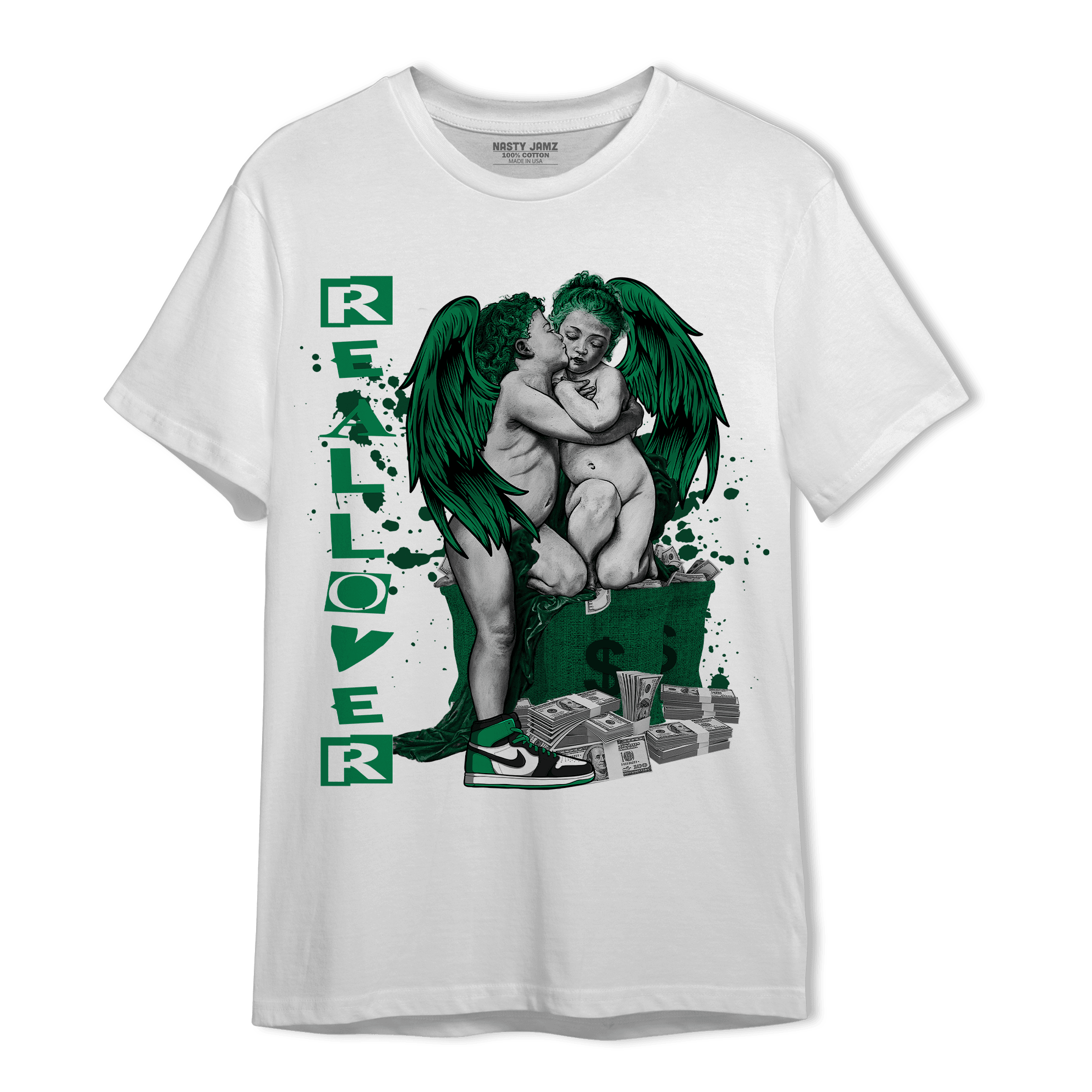 Celtic Lucky Green 1s T Shirt Match Real Lover Angel - NastyJamz