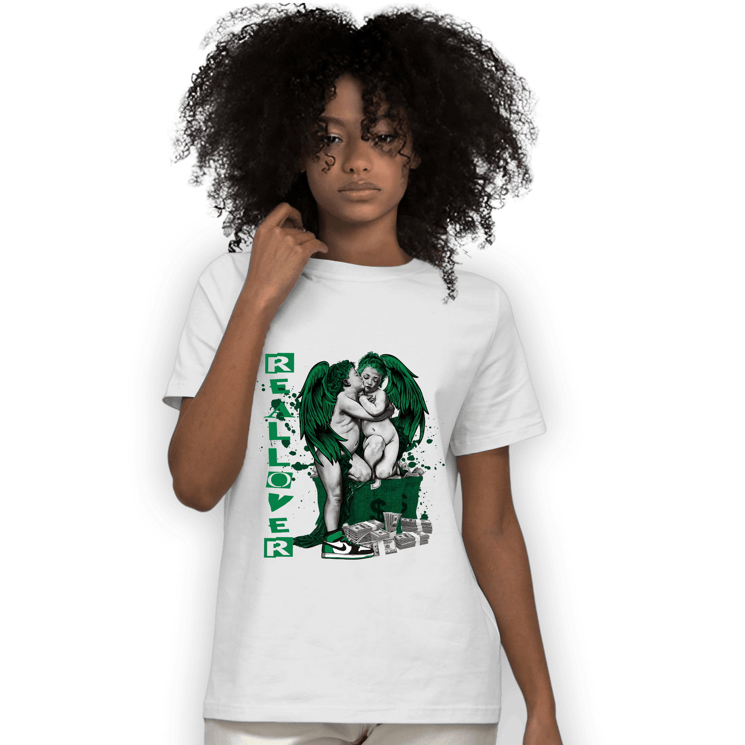 Celtic Lucky Green 1s T Shirt Match Real Lover Angel - NastyJamz