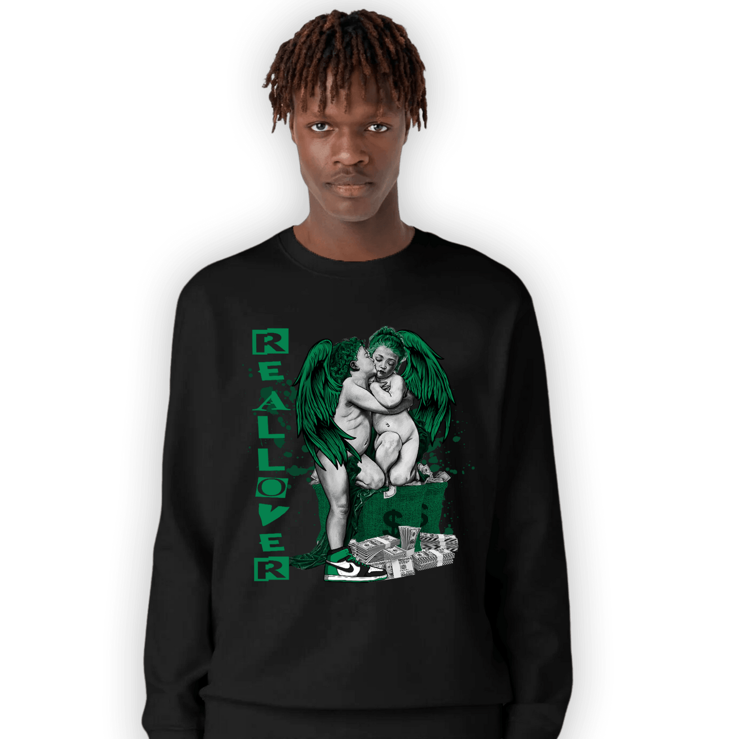 Celtic Lucky Green 1s Sweatshirt Match Real Lover Angel - NastyJamz