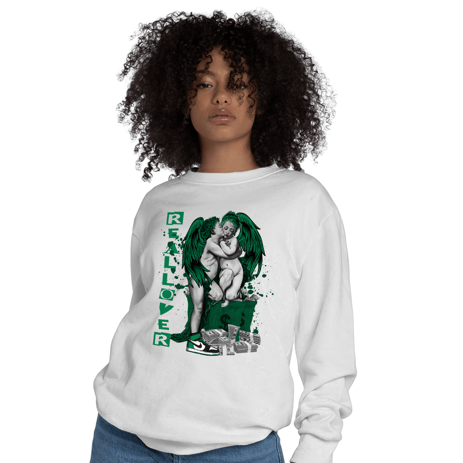 Celtic Lucky Green 1s Sweatshirt Match Real Lover Angel - NastyJamz