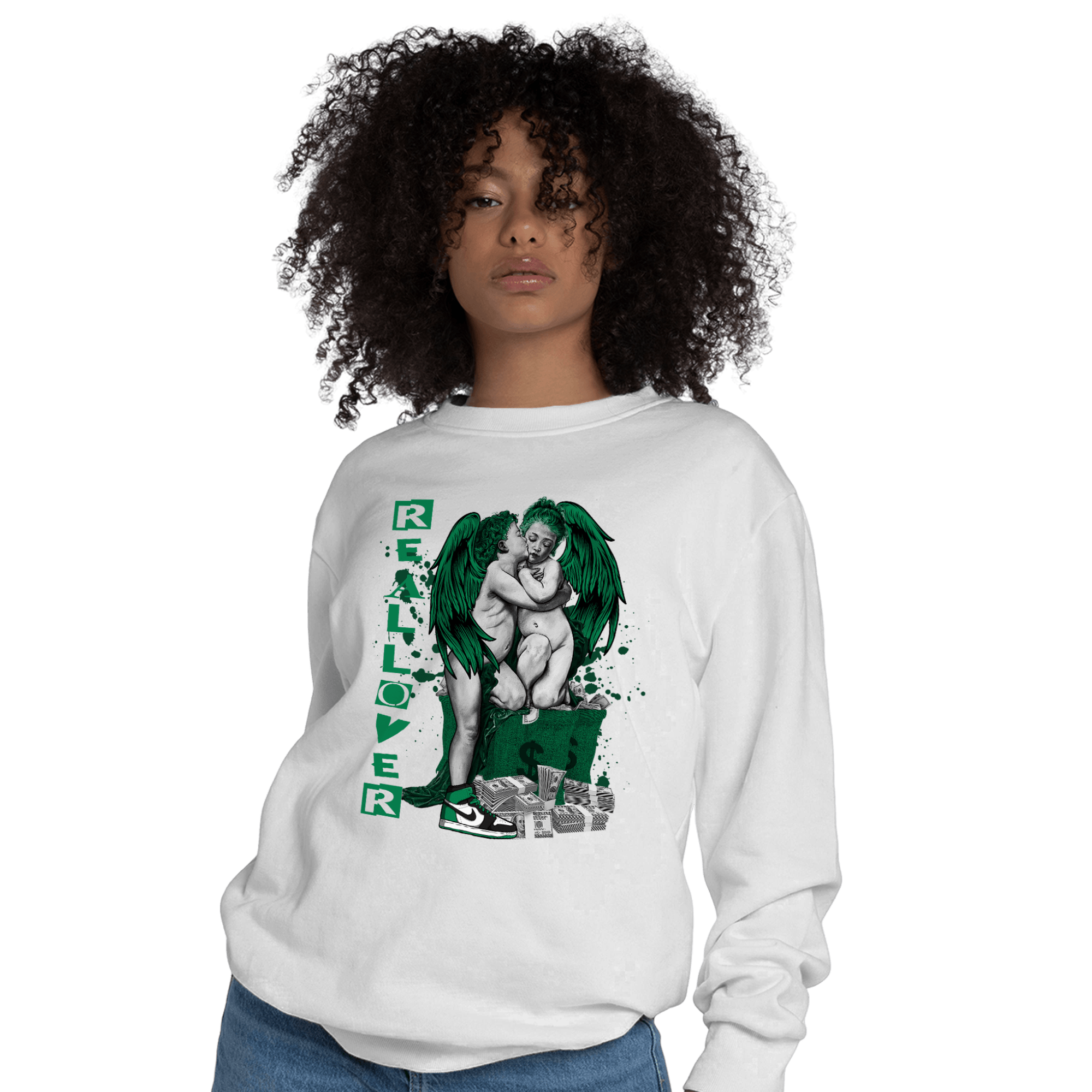 Celtic Lucky Green 1s Sweatshirt Match Real Lover Angel - NastyJamz