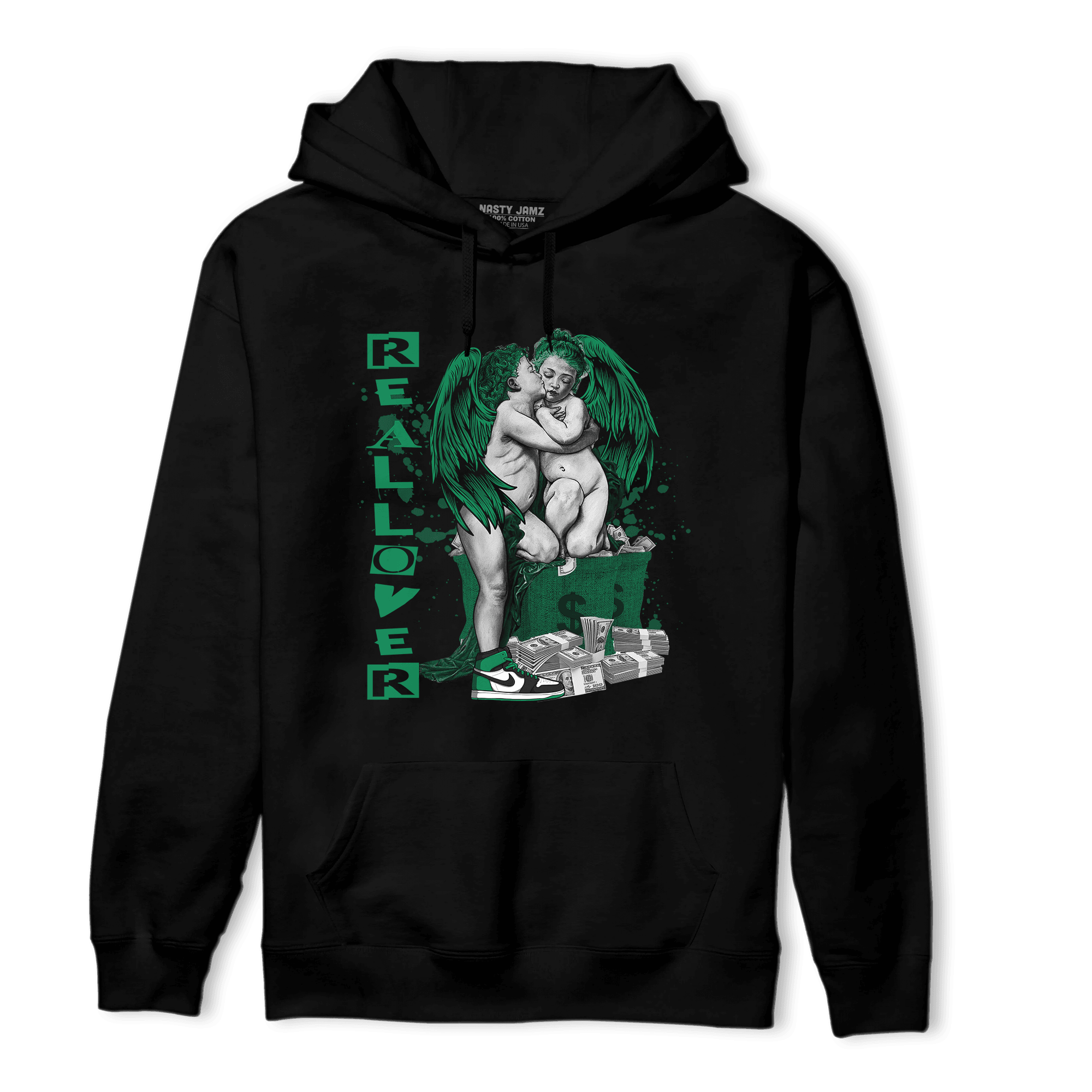 Celtic Lucky Green 1s Hoodie Match Real Lover Angel - NastyJamz