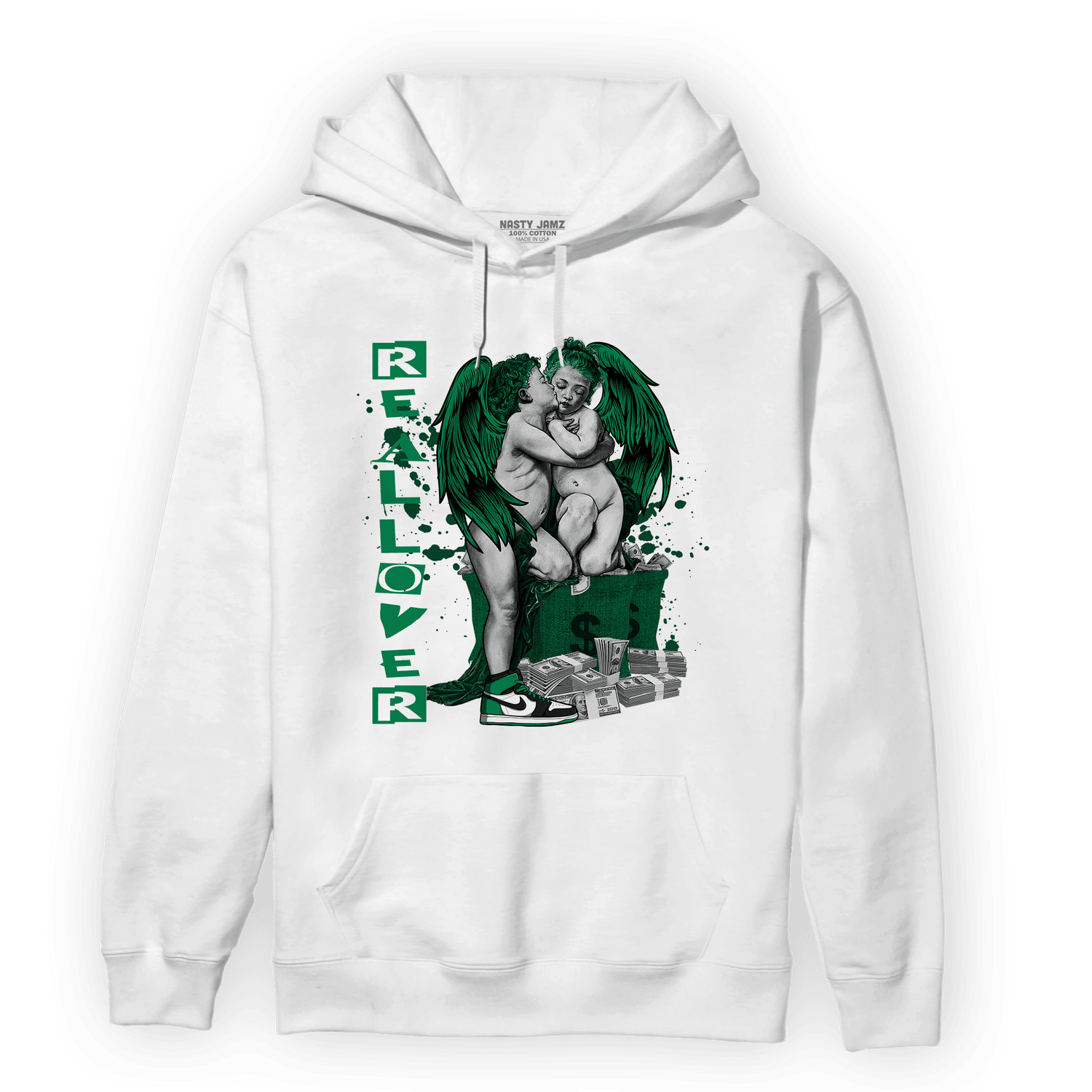 Celtic Lucky Green 1s Hoodie Match Real Lover Angel - NastyJamz