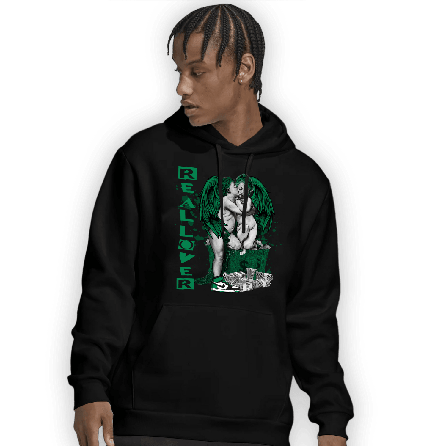 Celtic Lucky Green 1s Hoodie Match Real Lover Angel - NastyJamz