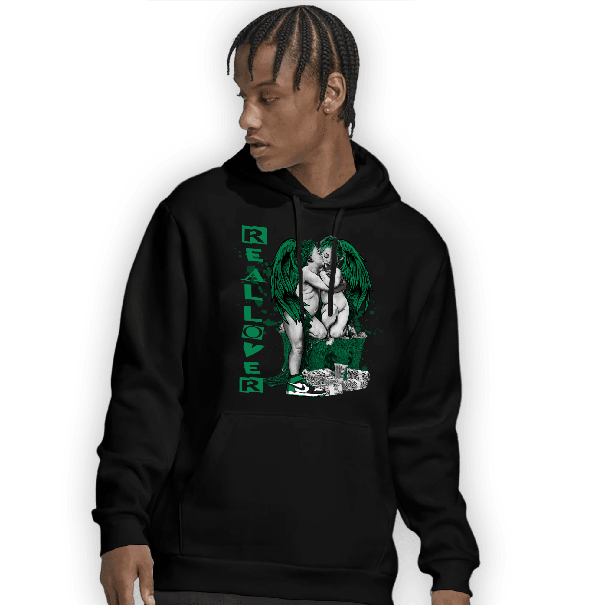 Celtic Lucky Green 1s Hoodie Match Real Lover Angel - NastyJamz