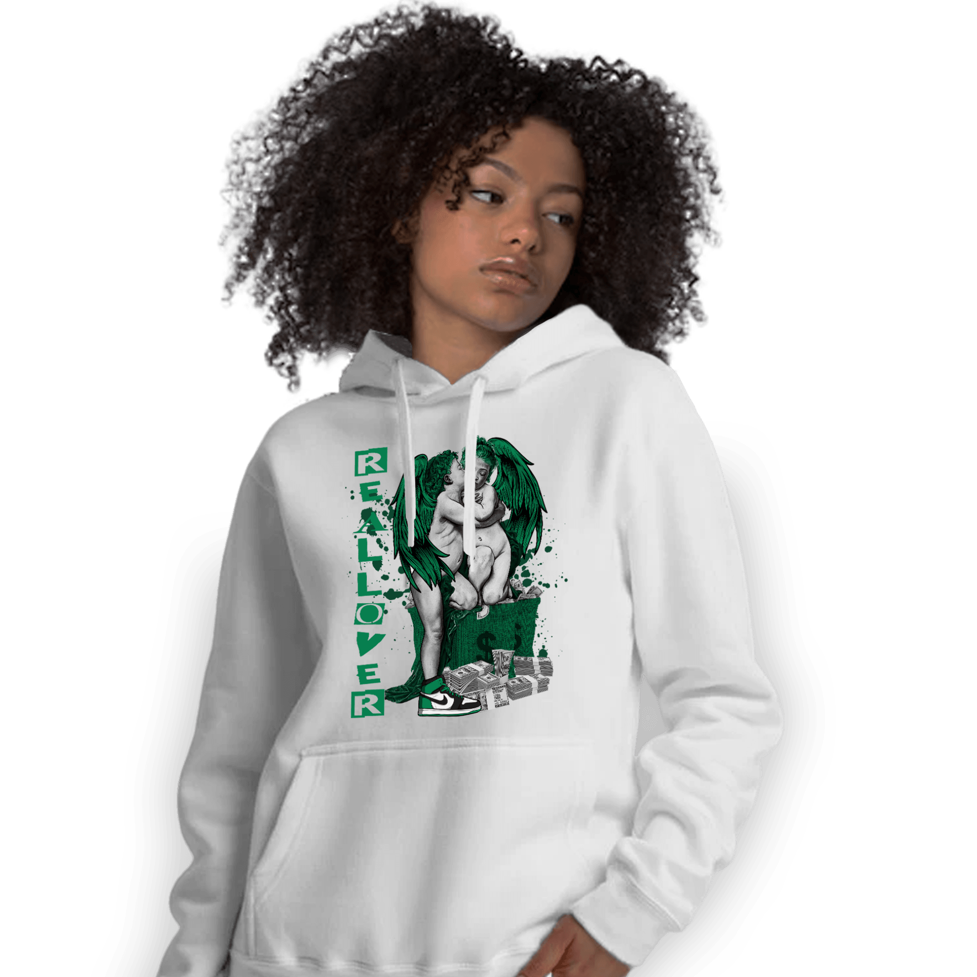 Celtic Lucky Green 1s Hoodie Match Real Lover Angel - NastyJamz