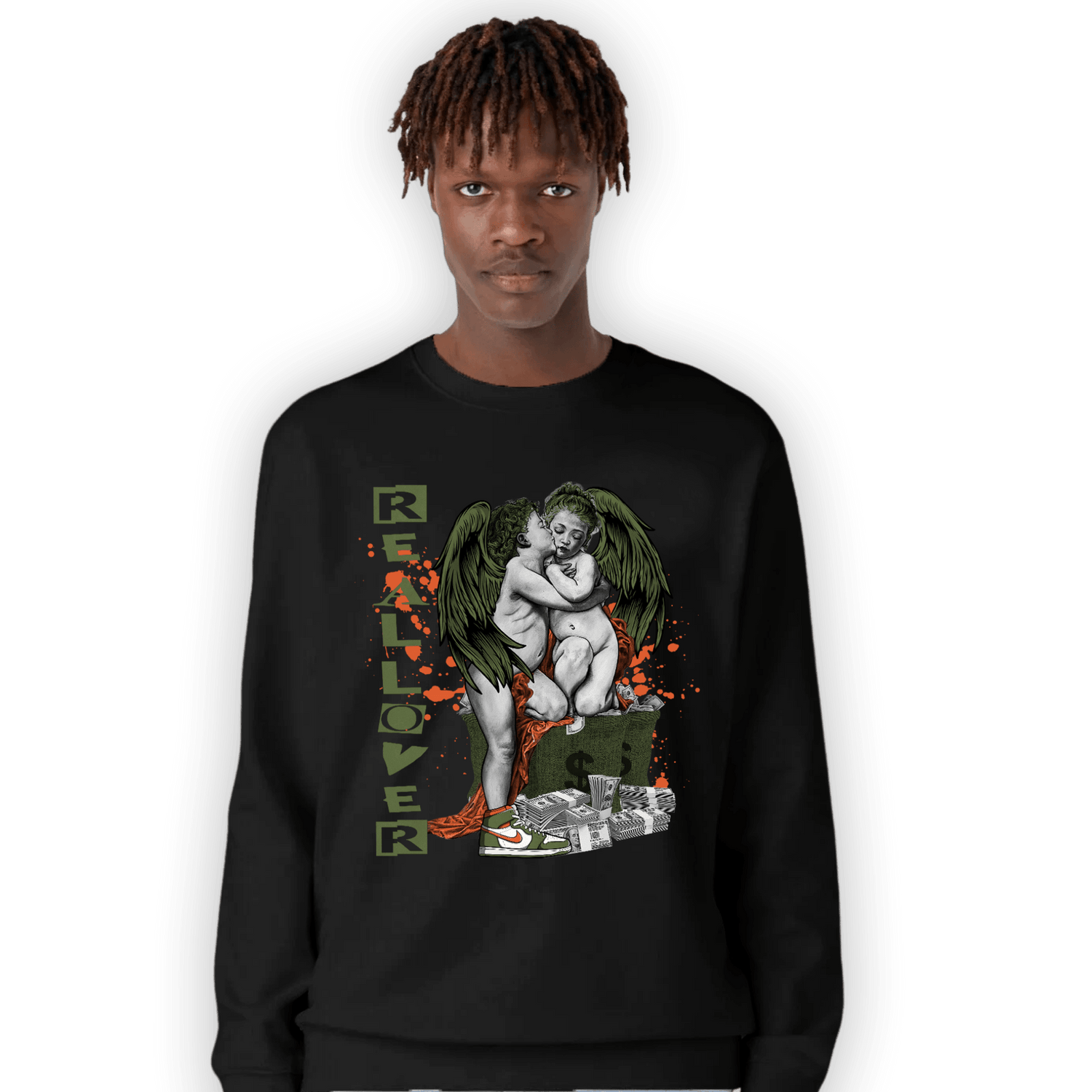 High OG Celadon 1s Sweatshirt Match Real Lover Angel - NastyJamz