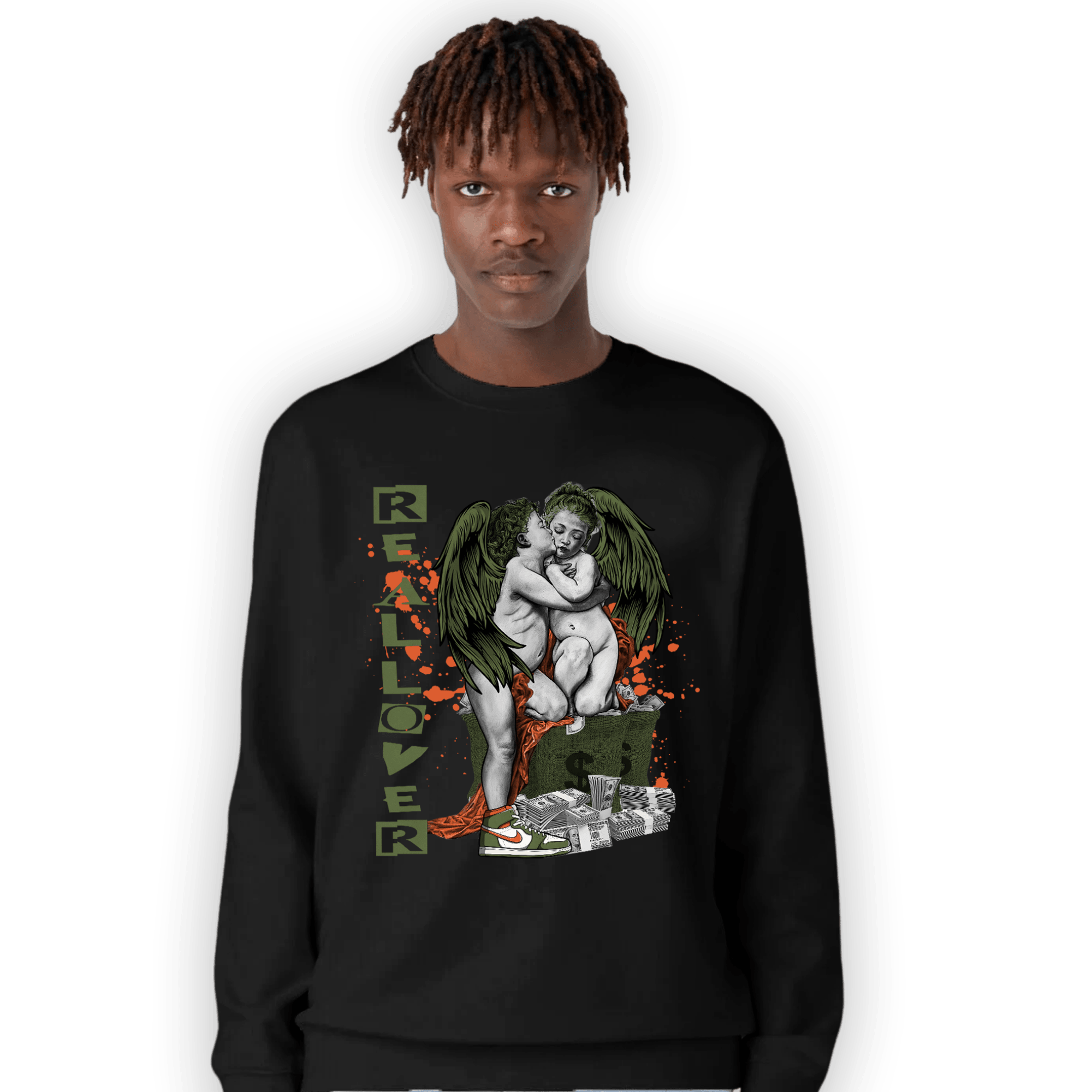 High OG Celadon 1s Sweatshirt Match Real Lover Angel - NastyJamz