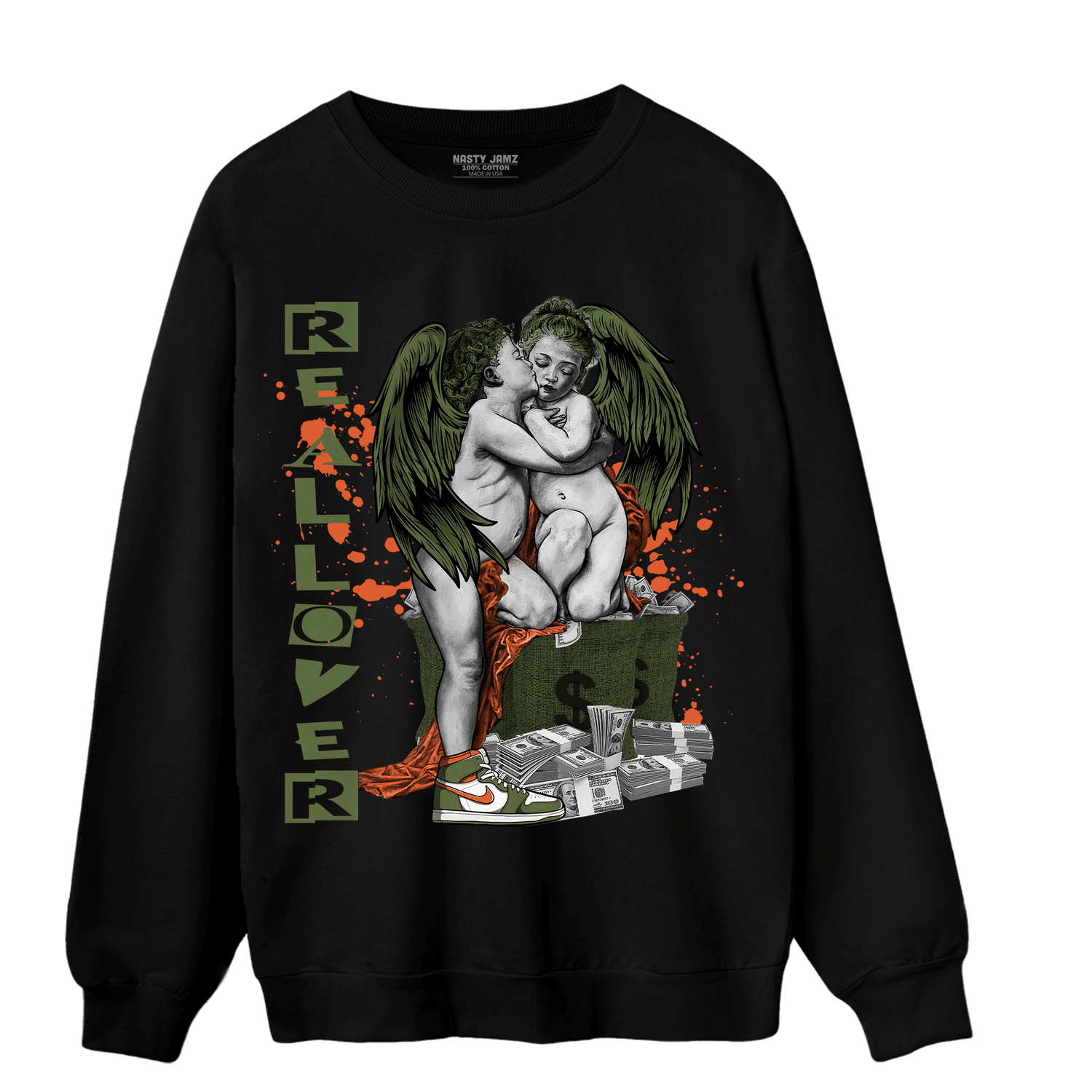 High OG Celadon 1s Sweatshirt Match Real Lover Angel - NastyJamz