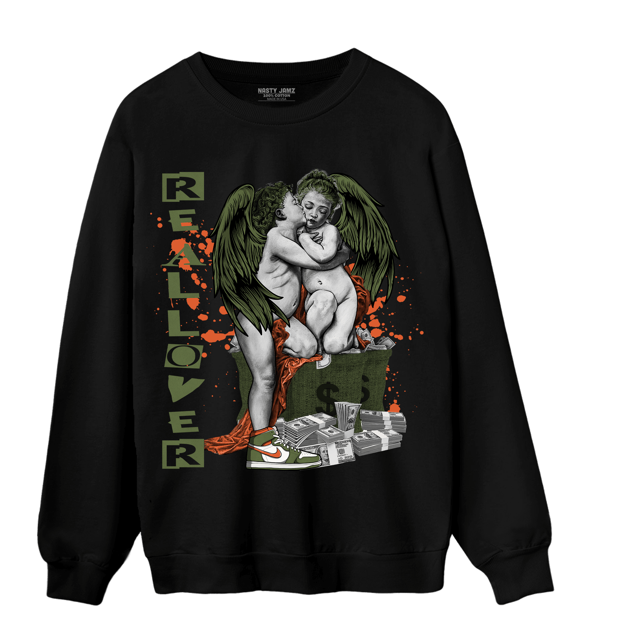High OG Celadon 1s Sweatshirt Match Real Lover Angel - NastyJamz