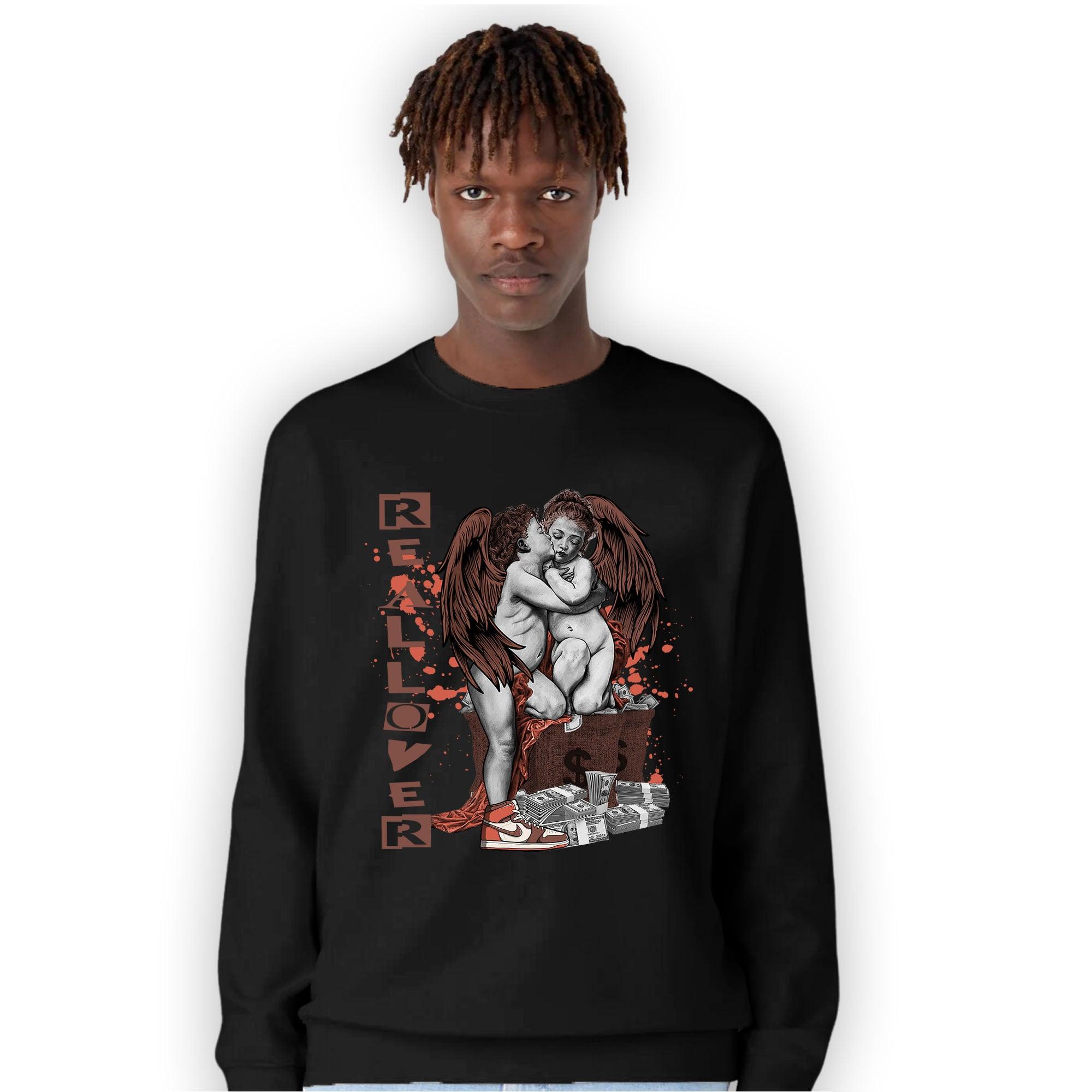 High OG Dusted Clay 1s Sweatshirt Match Real Lover Angel - NastyJamz