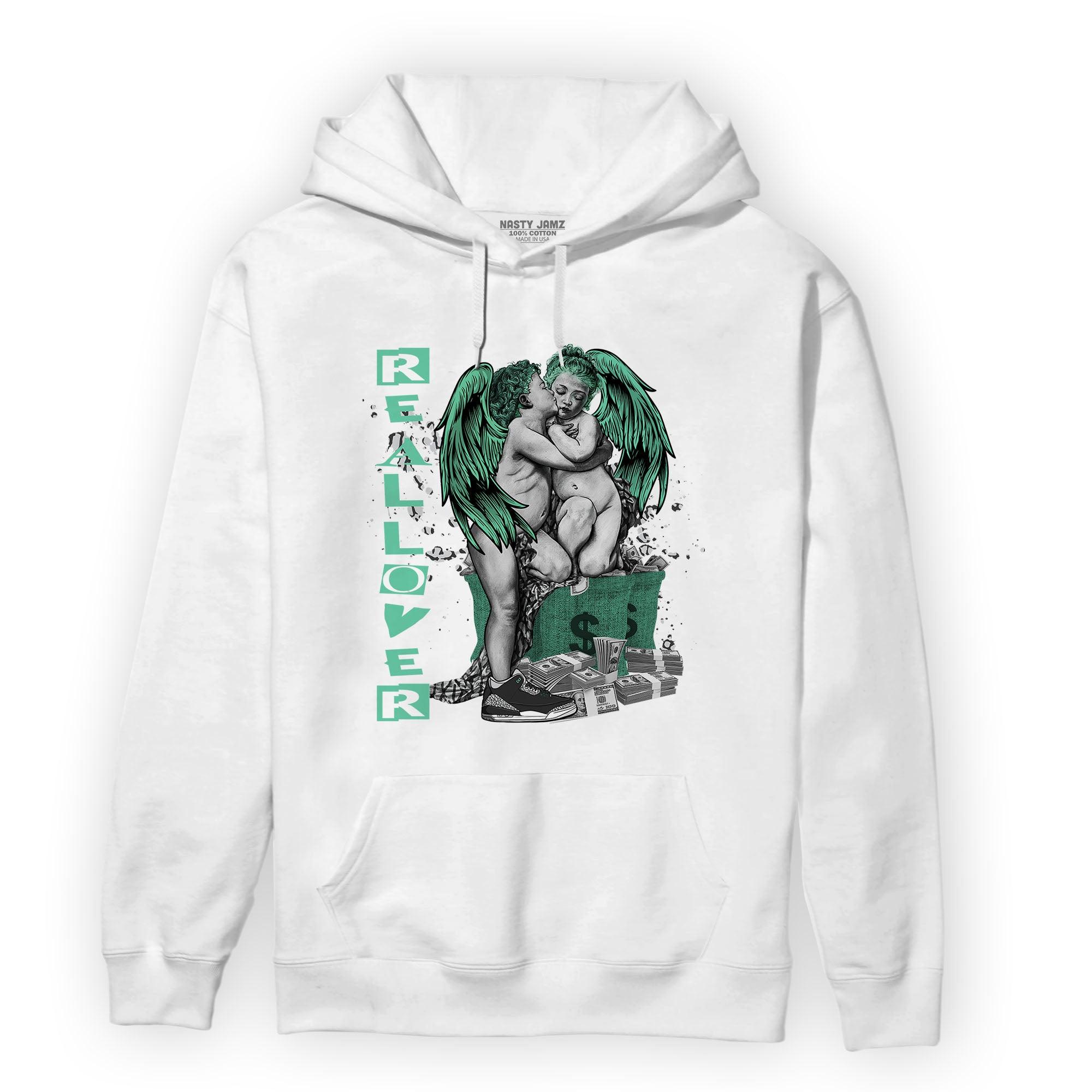 Green Glow 3s Hoodie Match Real Lover Angel - NastyJamz