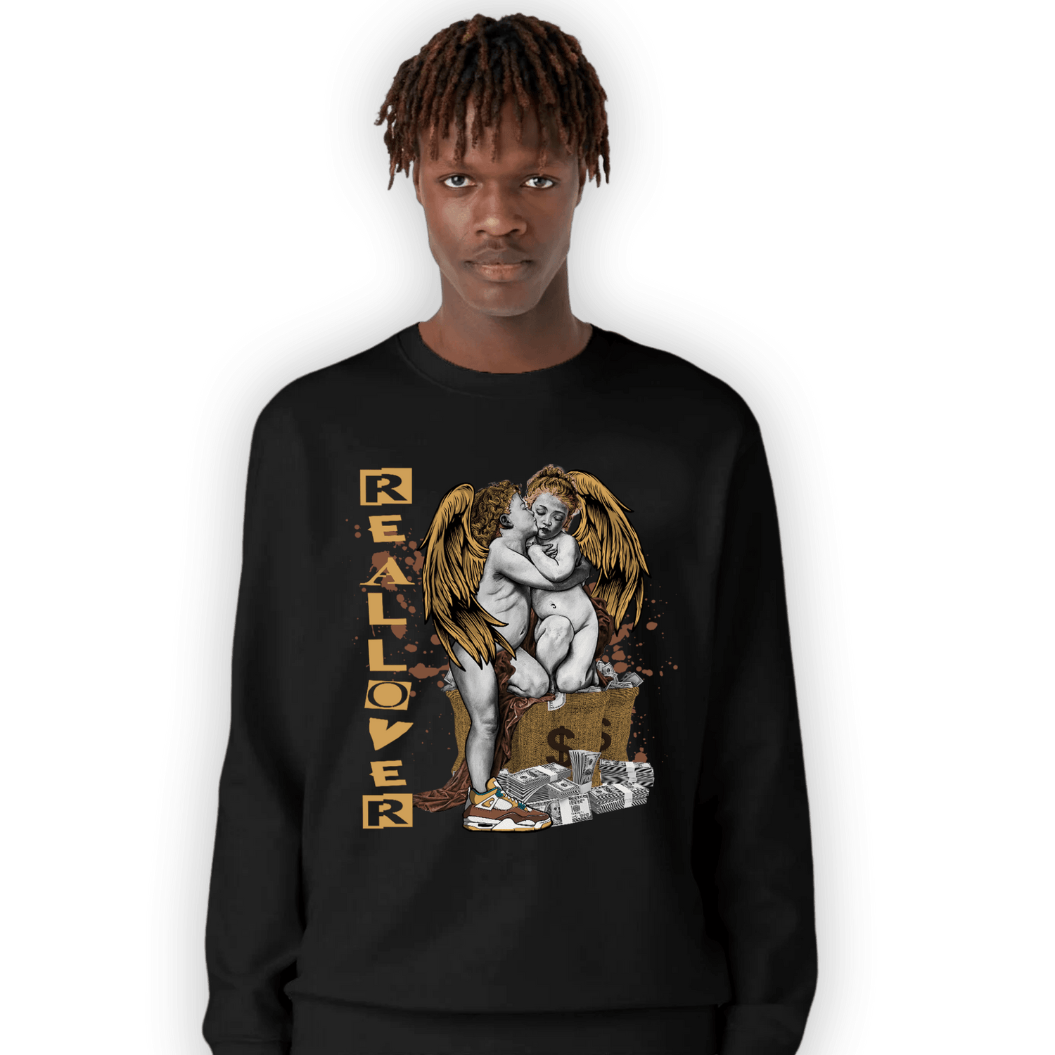 Cacao Wow 4s Sweatshirt Match Real Lover Angel - NastyJamz