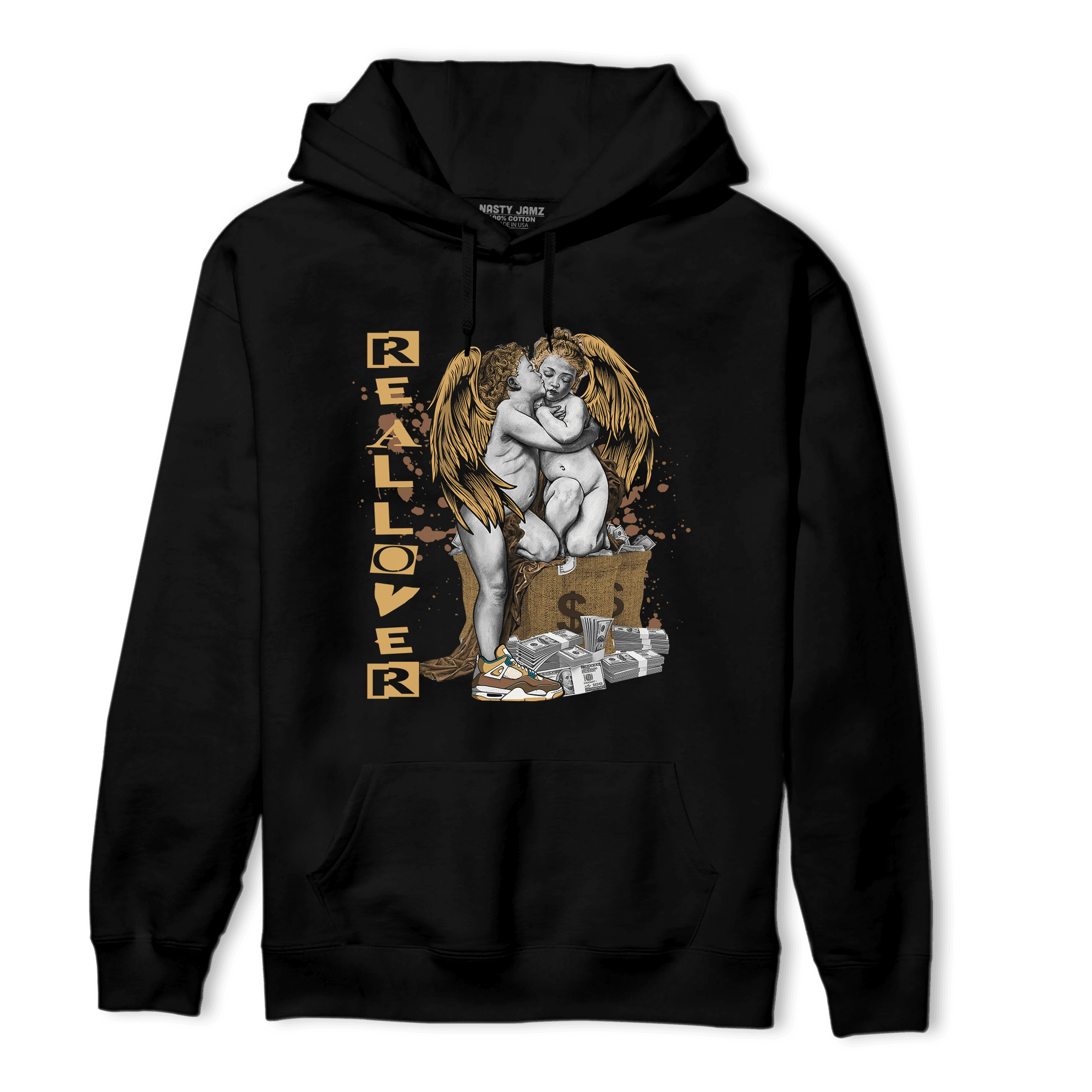 Cacao Wow 4s Hoodie Match Real Lover Angel - NastyJamz