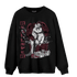 Burgundy 5s Sweatshirt Match Real Lover Angel - NastyJamz