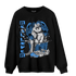 University Blue 5s Sweatshirt Match Real Lover Angel - NastyJamz