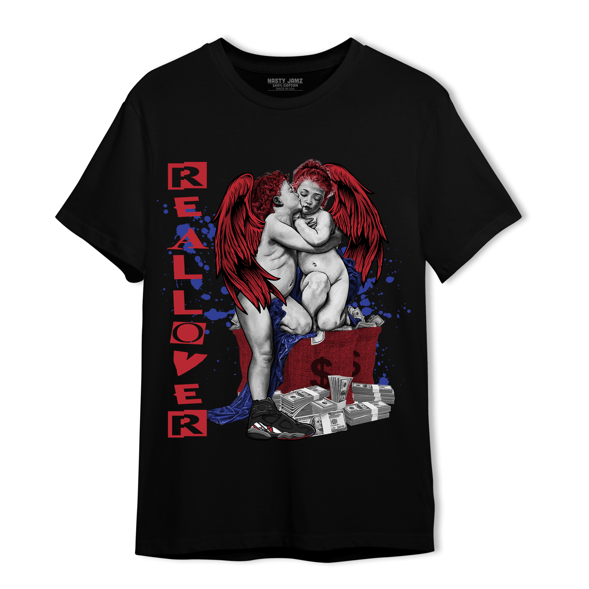 Playoffs 8s T Shirt Match Real Lover Angel - NastyJamz