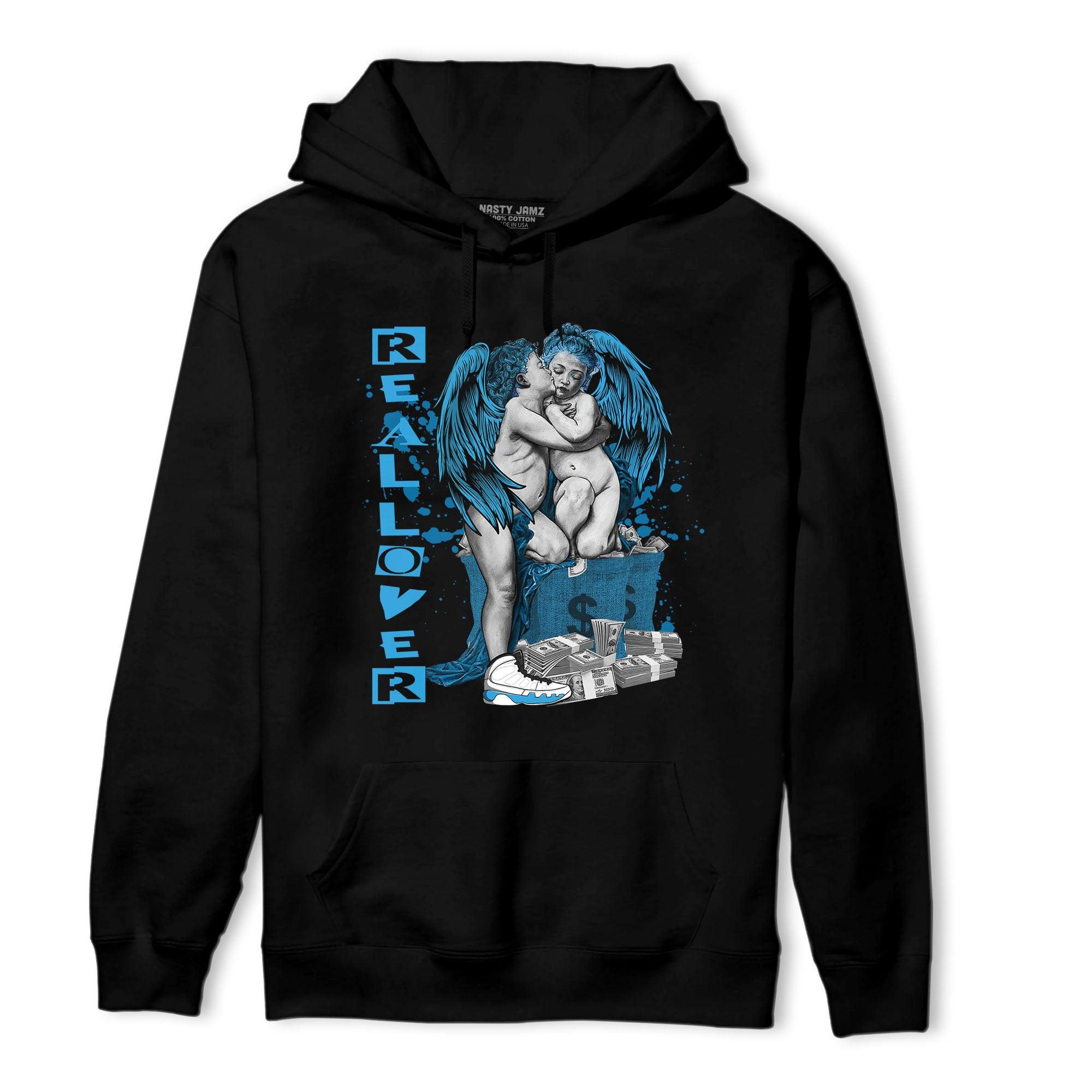 Powder Blue 9s Hoodie Match Real Lover Angel - NastyJamz