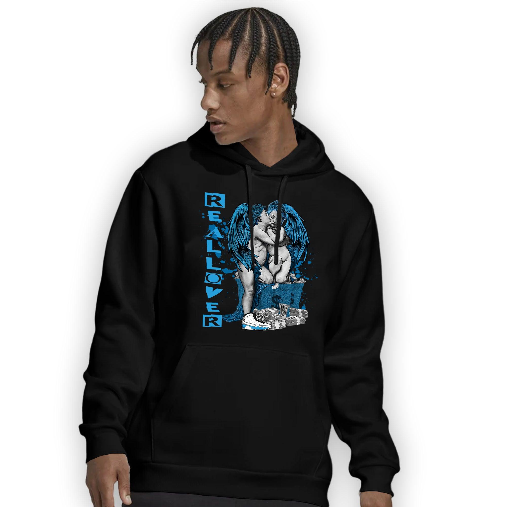 Powder Blue 9s Hoodie Match Real Lover Angel - NastyJamz