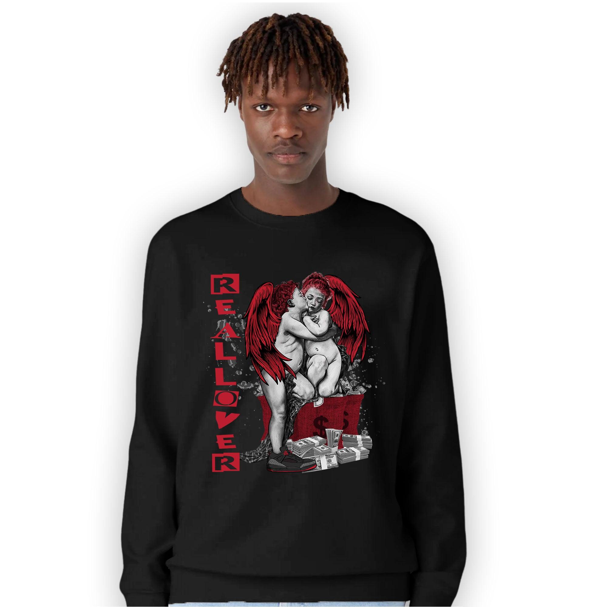 Spizike Low Bred Sweatshirt Match Real Lover Angel - NastyJamz