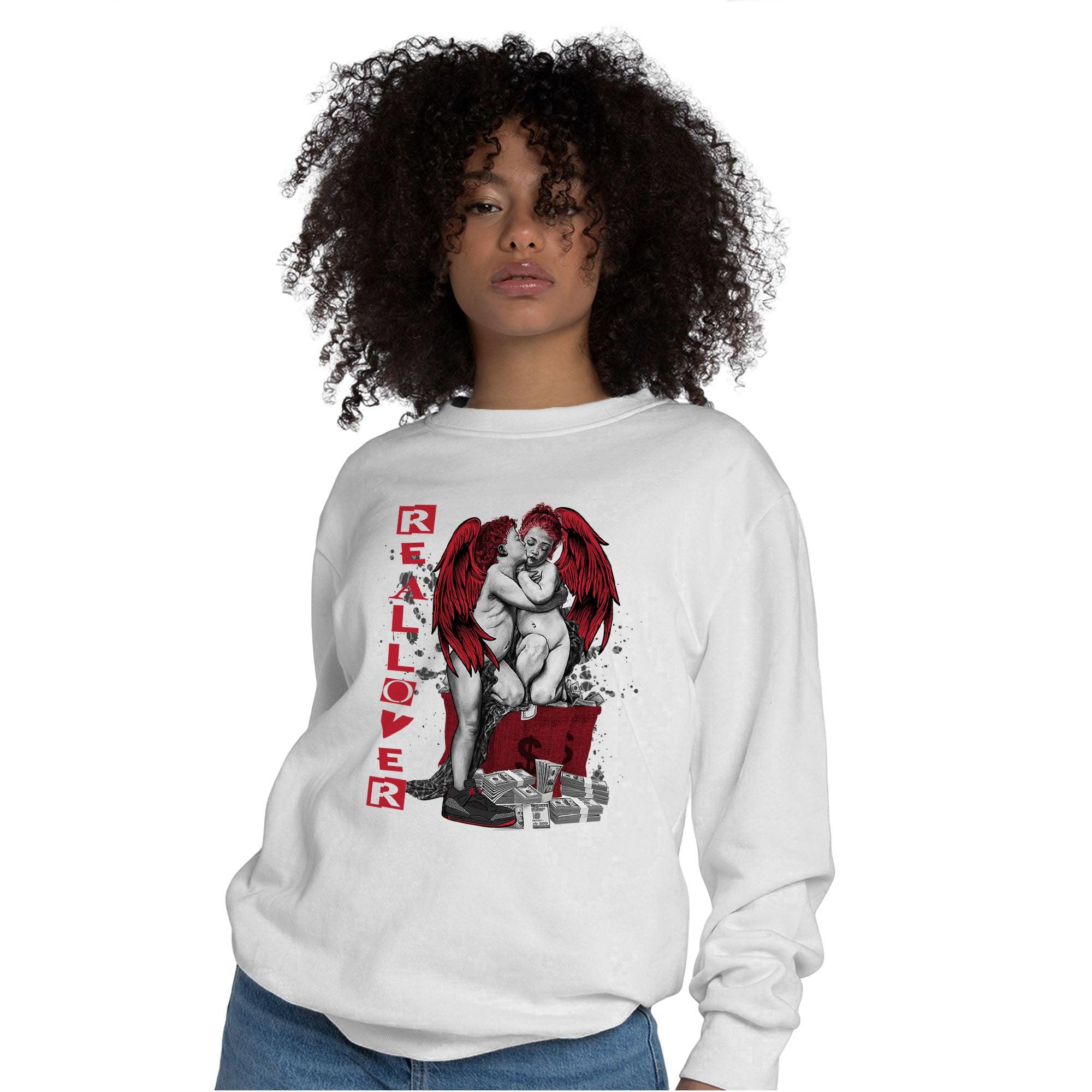 Spizike Low Bred Sweatshirt Match Real Lover Angel - NastyJamz
