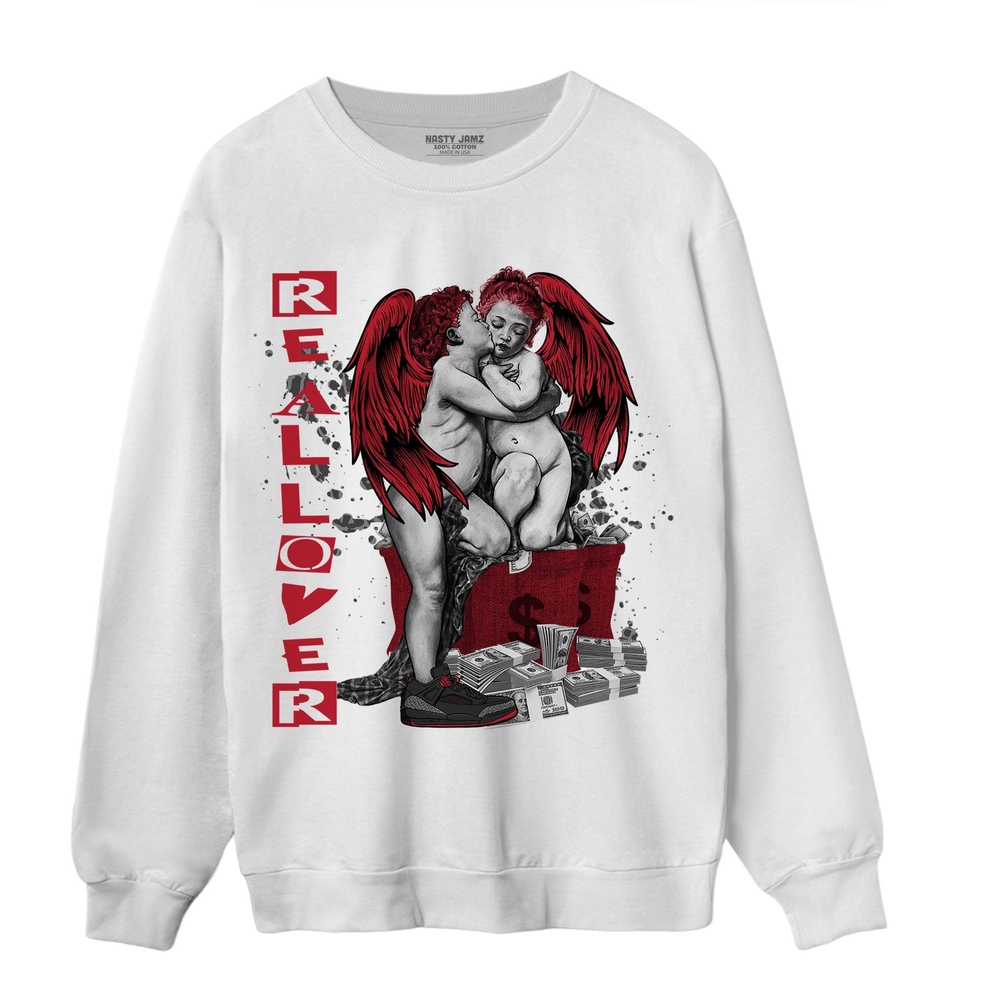 Spizike Low Bred Sweatshirt Match Real Lover Angel - NastyJamz